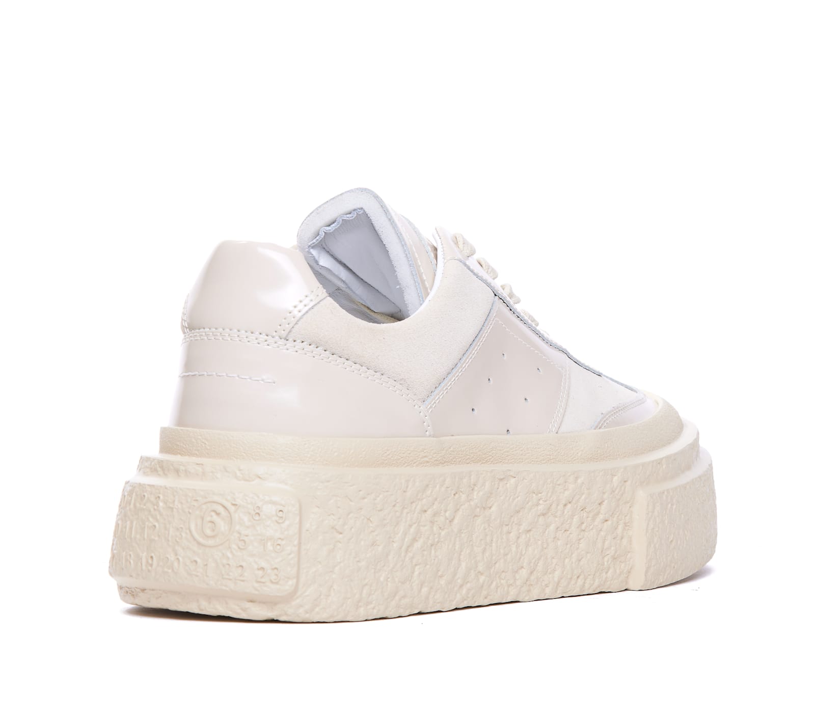 Shop Mm6 Maison Margiela Sneakers In White