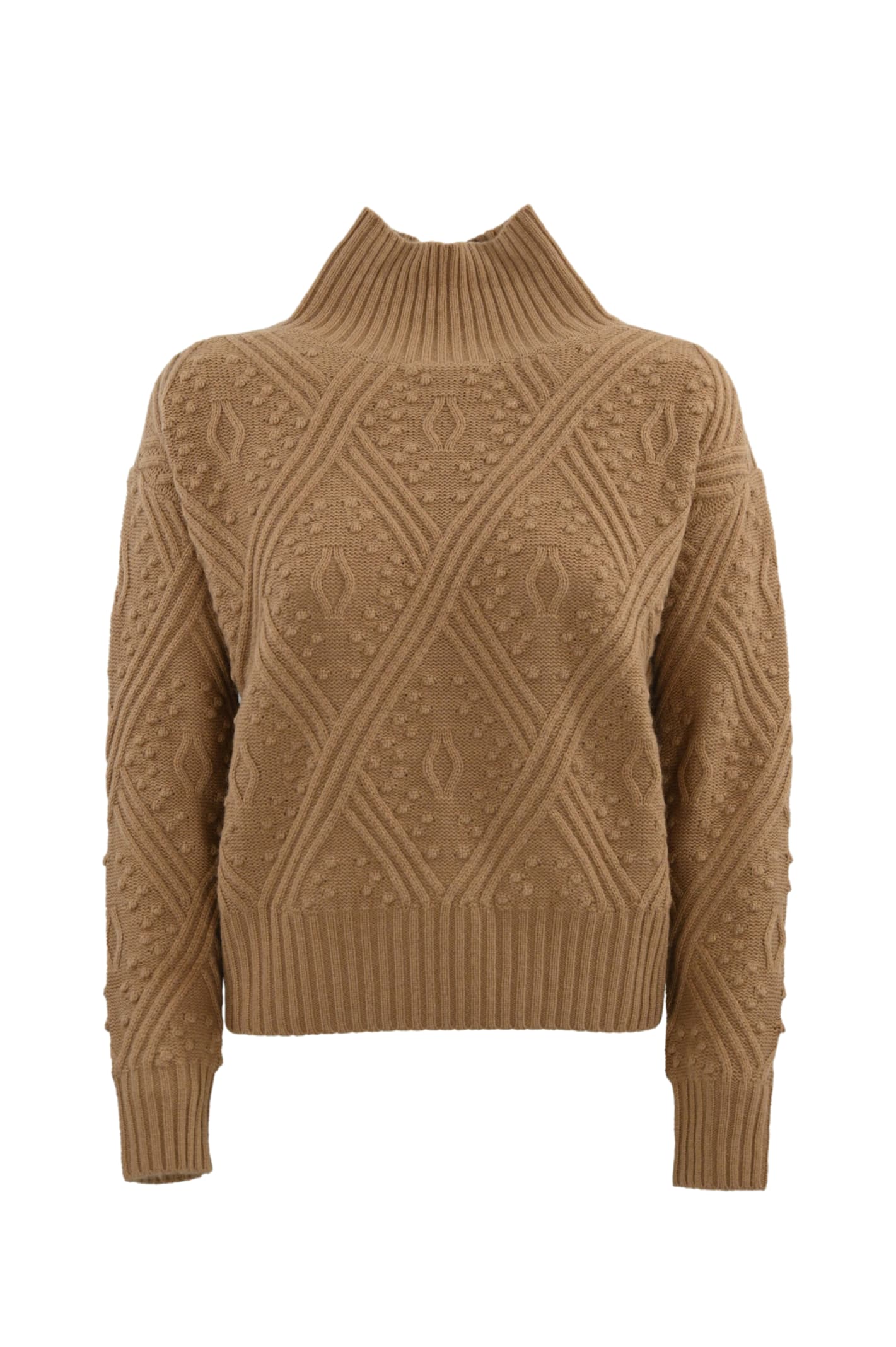 Shop Max Mara Panino Sweater In Cashmere Blend In Cammello