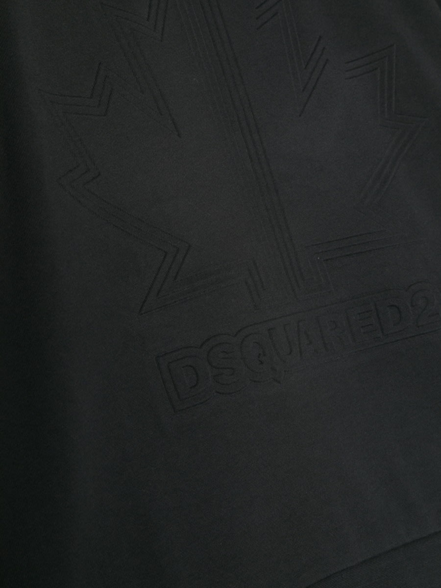 Dsquared2 Slouchy Fit Crewneck Sweatshirt In Black
