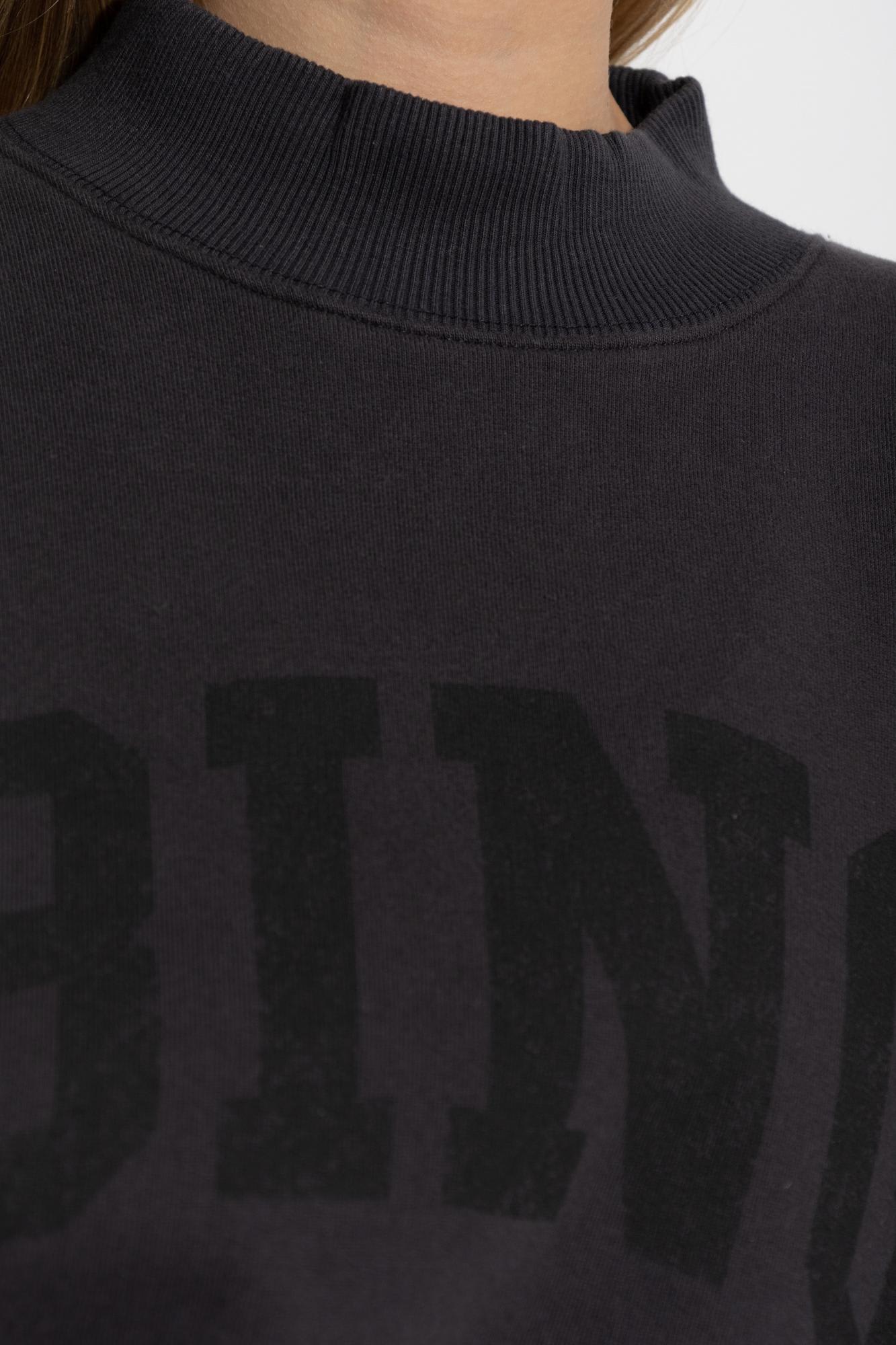 Shop Anine Bing Sweatshirt Bradie In Washed Black