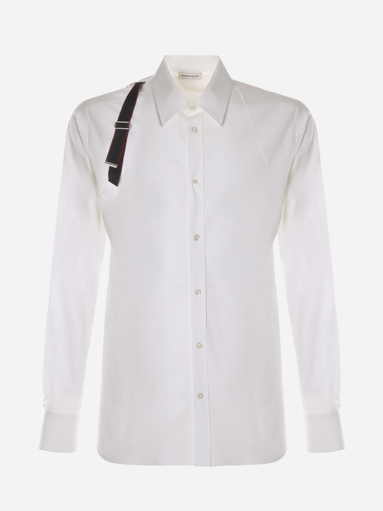 Alexander McQueen Shirt With Contrasting Strap