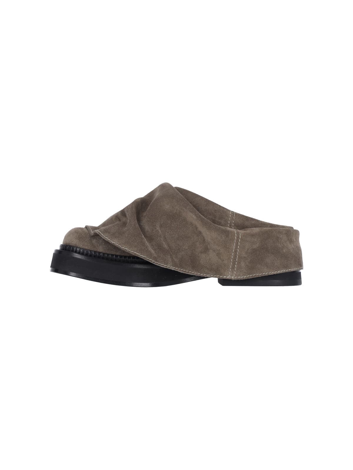 Shop Attico Mini Robin Sabots In Taupe
