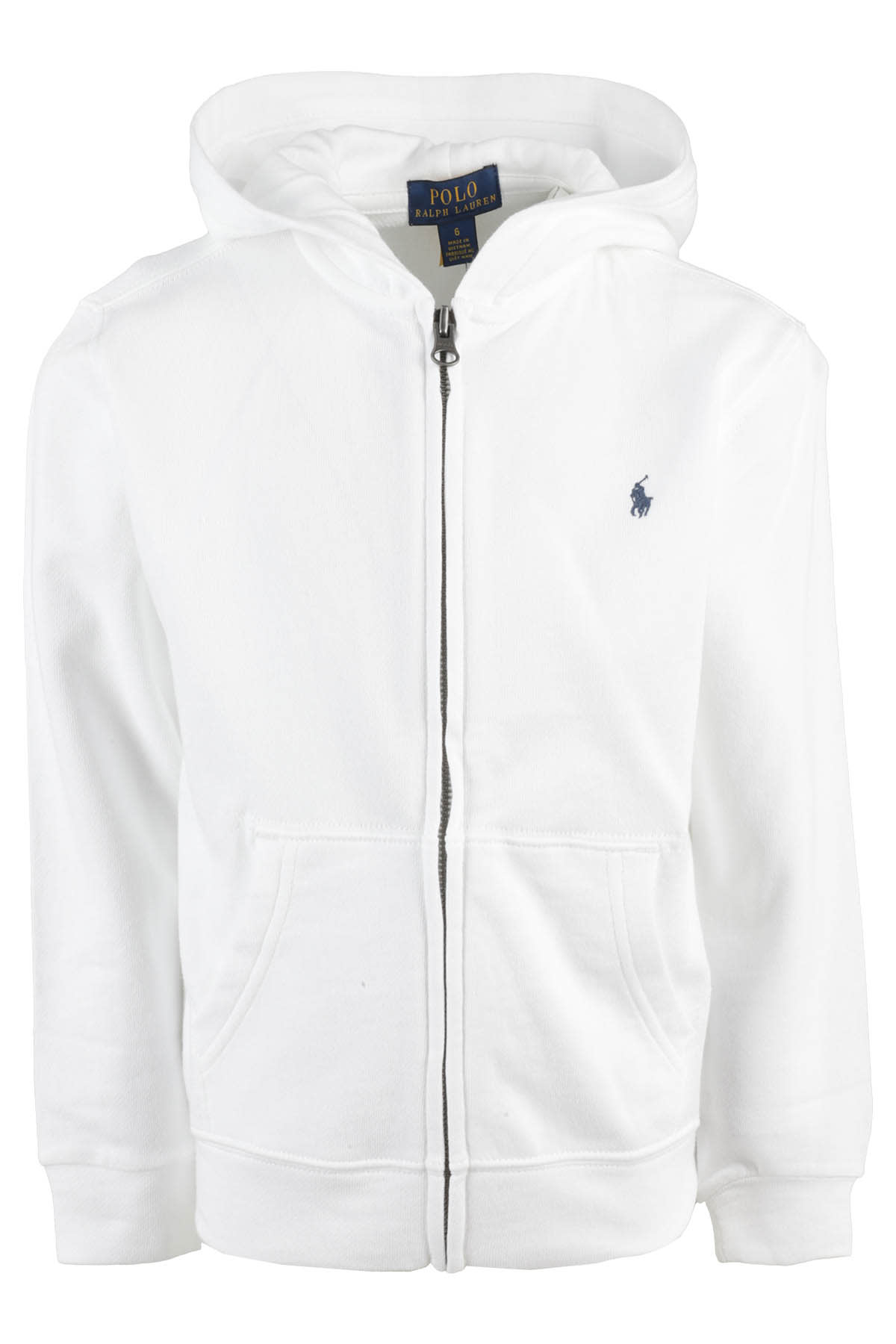 Polo Ralph Lauren Ralph Lauren Kids Logo Embroidered Zipped Hoodie In White