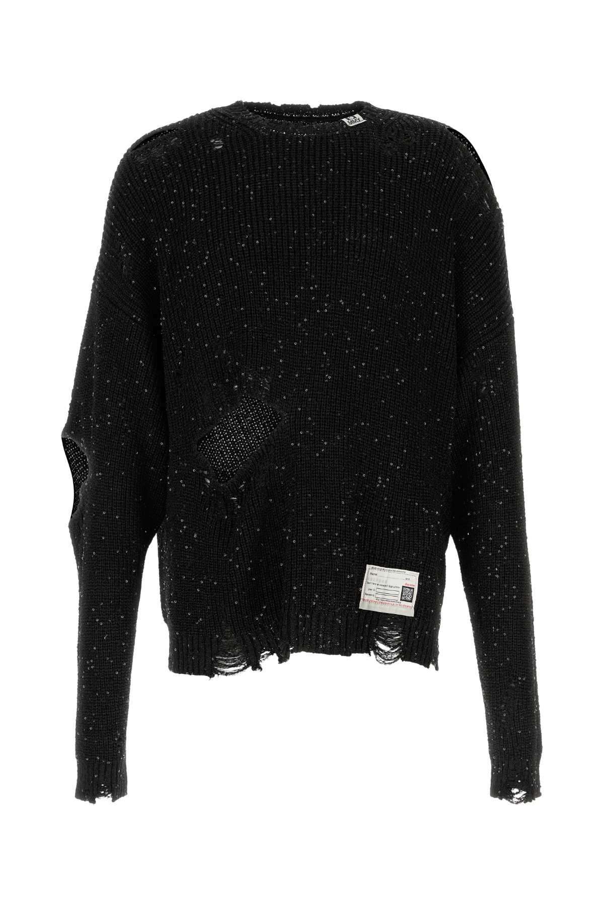 Black Polyester Sweater