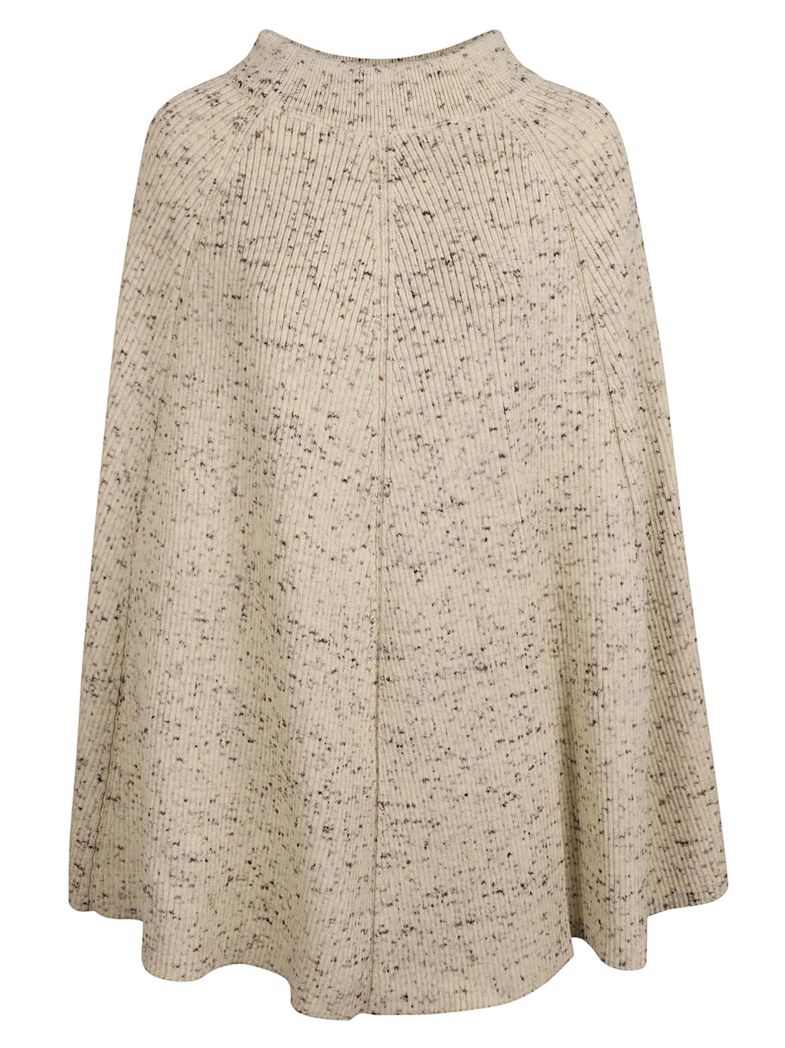 Shop Jil Sander Fine Speckled Wool Skirt In Natural