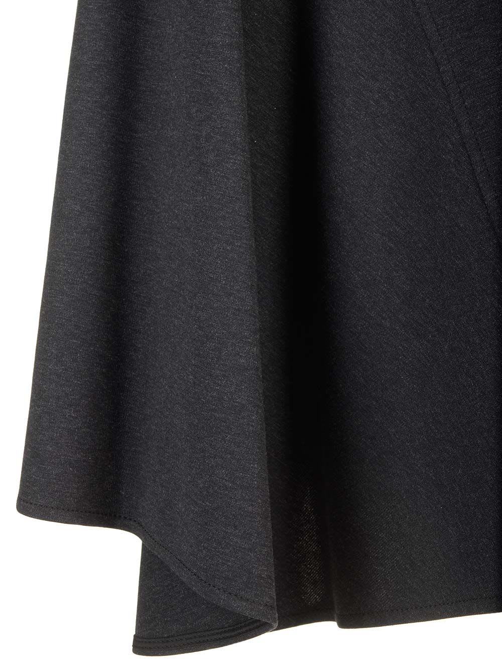 Brunello Cucinelli Asymmetric Midi Skirt In Grey