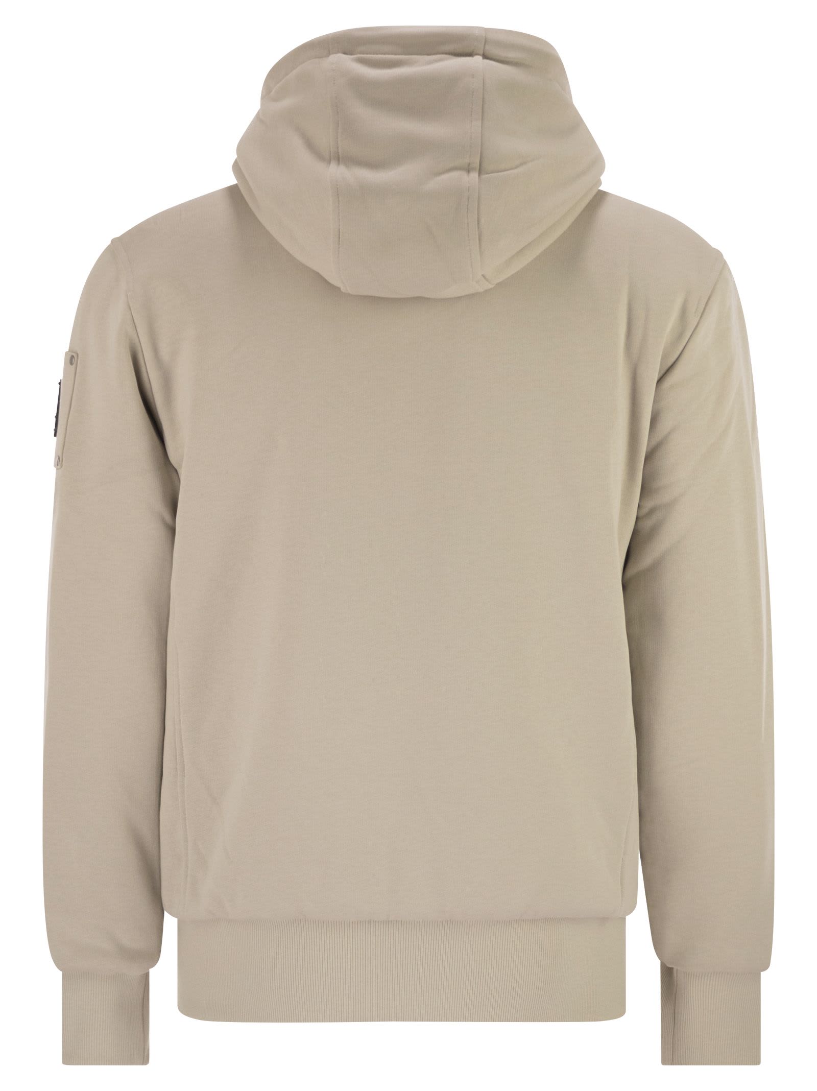 Moose Knuckles Classic Bunny - Faux Fur Lined Hoodie In Nude