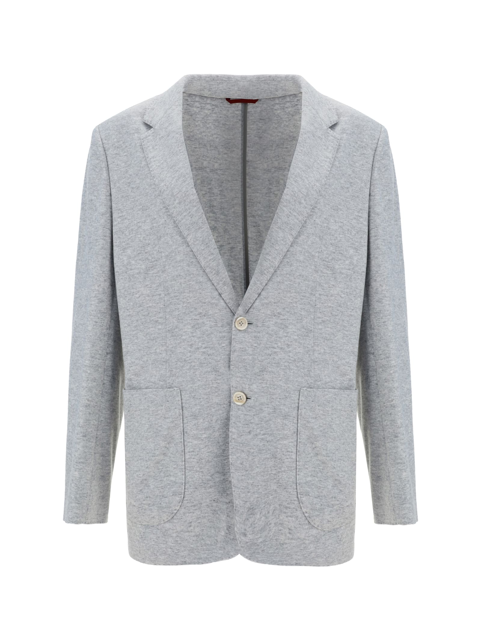 Shop Brunello Cucinelli Blazer Jacket In Light Grey