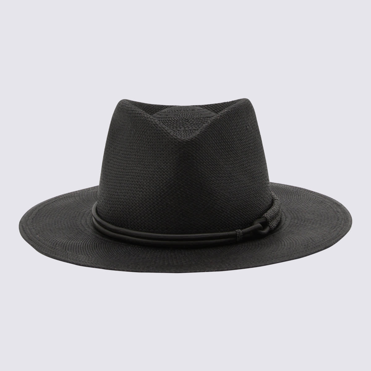 Shop Brunello Cucinelli Black Fedora Hat