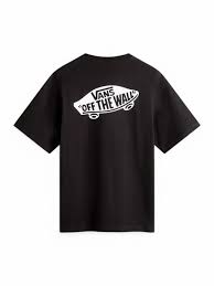 VANS LOOSE SS TEE BLK/WHT