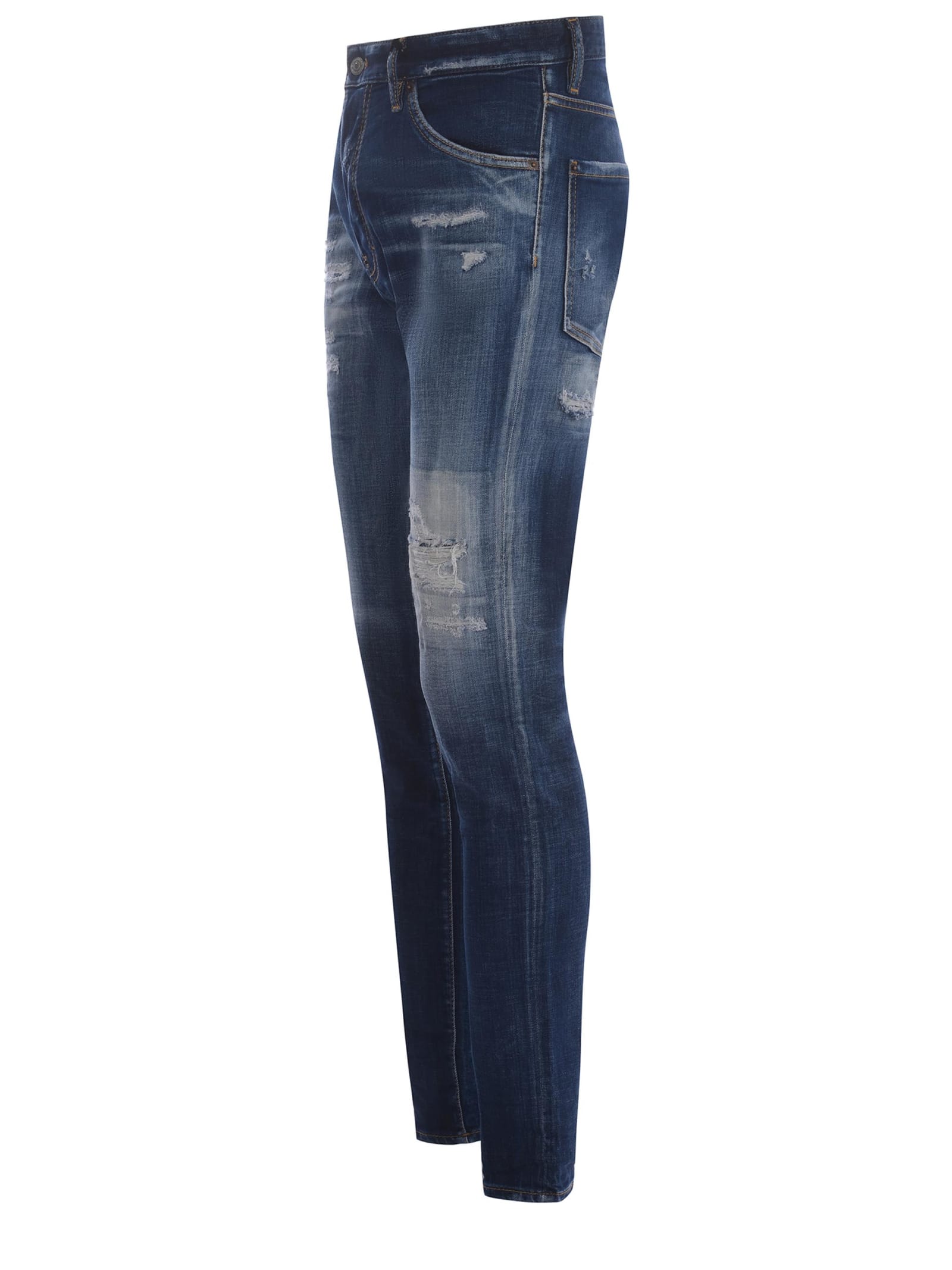 Shop Dsquared2 Jeans  Cool Giuy Made Of Denim In Denim Blu