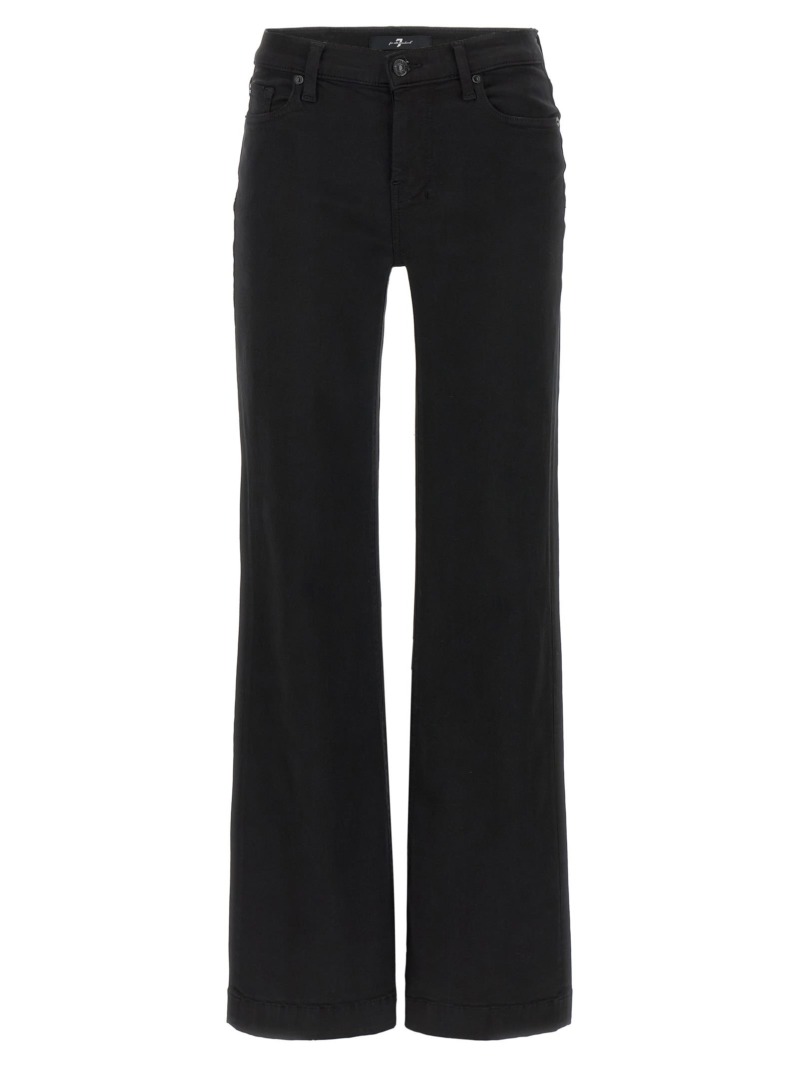 7 For All Mankind Tailorless Dojo Jeans With Front And Back Pockets In Black
