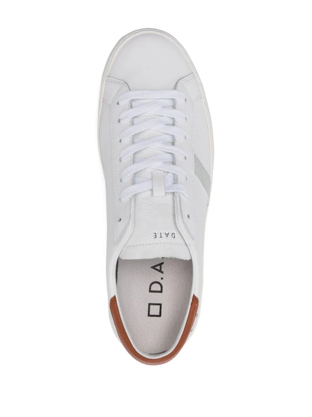 Shop Date White And Brown Hill Sneakers