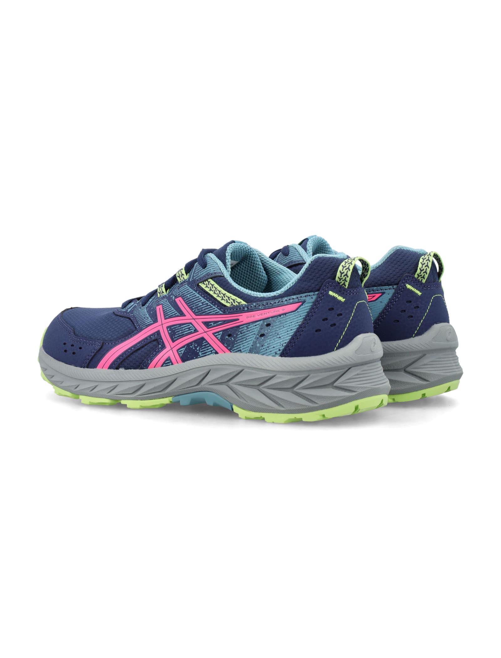 Shop Asics Pre Venture 9 Gs Sneakers In Deep Ocean/hot Pink