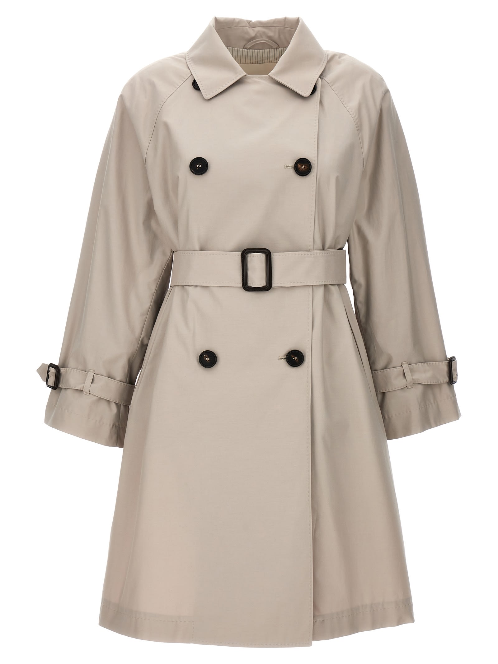 Shop Max Mara The Cube Titrench Trench Coat In Beige