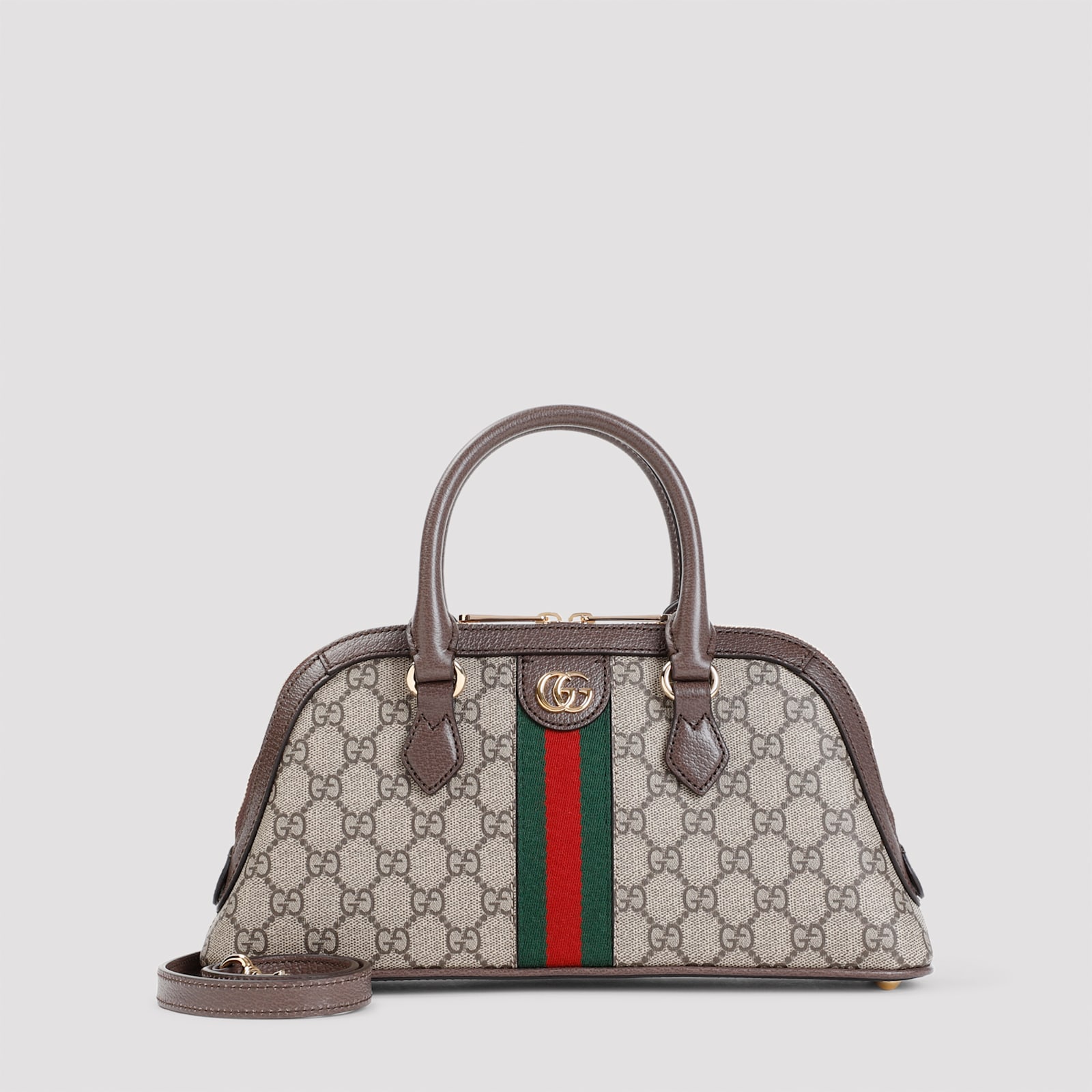 Shop Gucci Top Handle Ophidia Handbag In B.eb N.acero