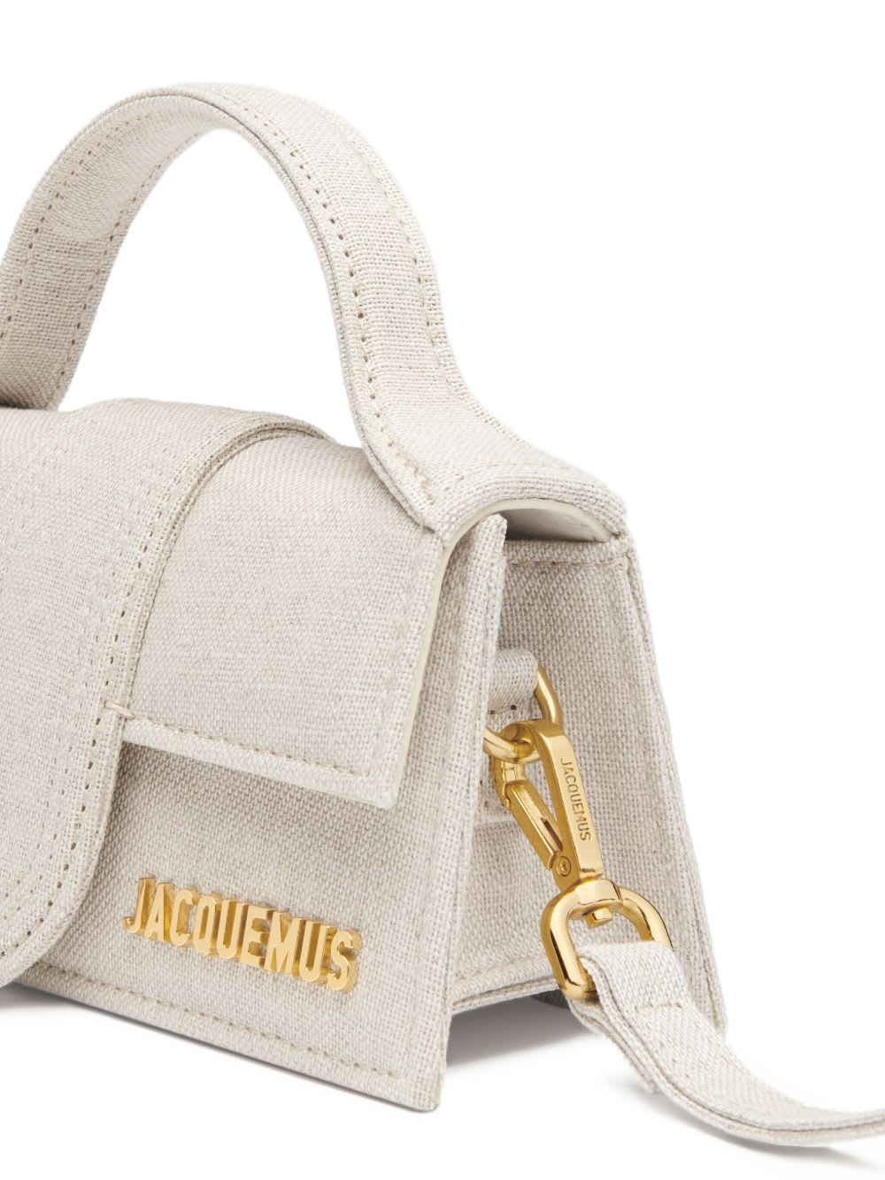 Jacquemus Mini Handbag Adjustable Strap In Metallic