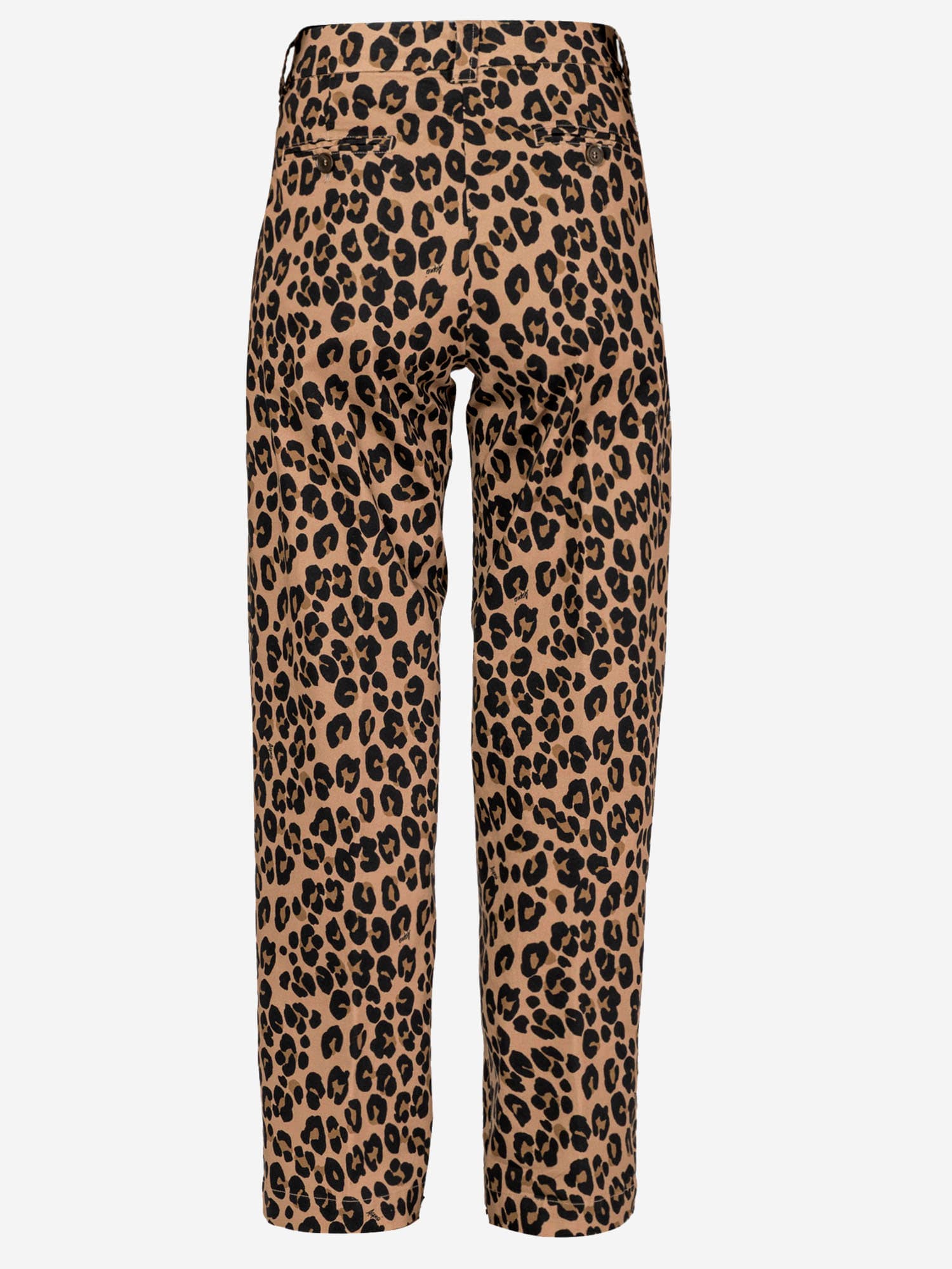 Aspesi Stretch Cotton Pants With Leopard Print