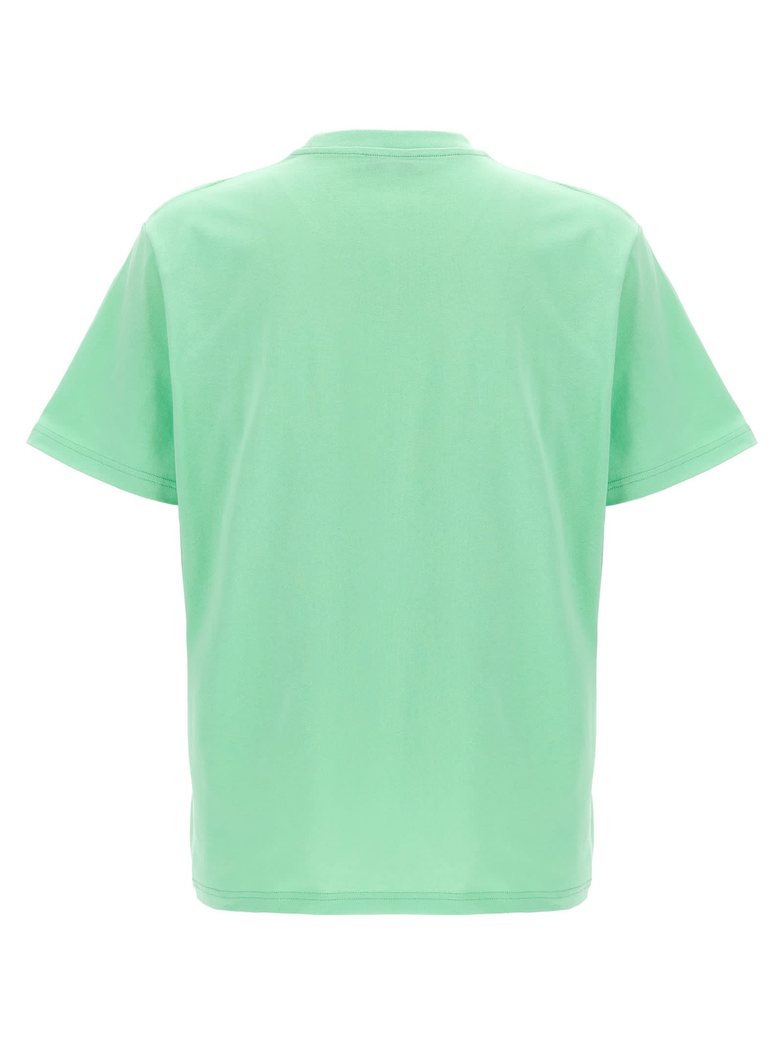 Jw Anderson Men T-shirt With Embroidery In Green