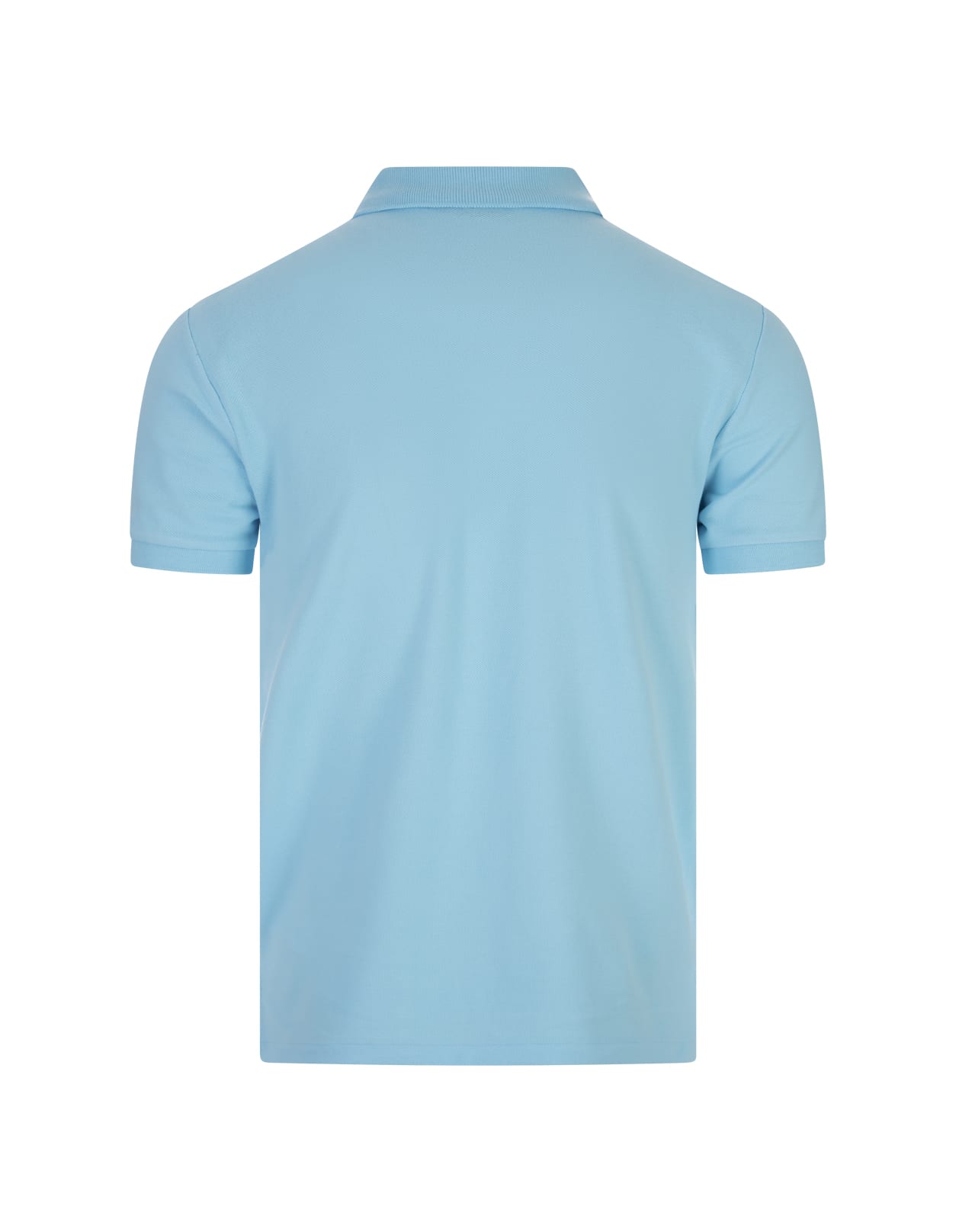 Shop Ralph Lauren Turquoise And Pink Slim-fit Piquet Polo Shirt In Blue
