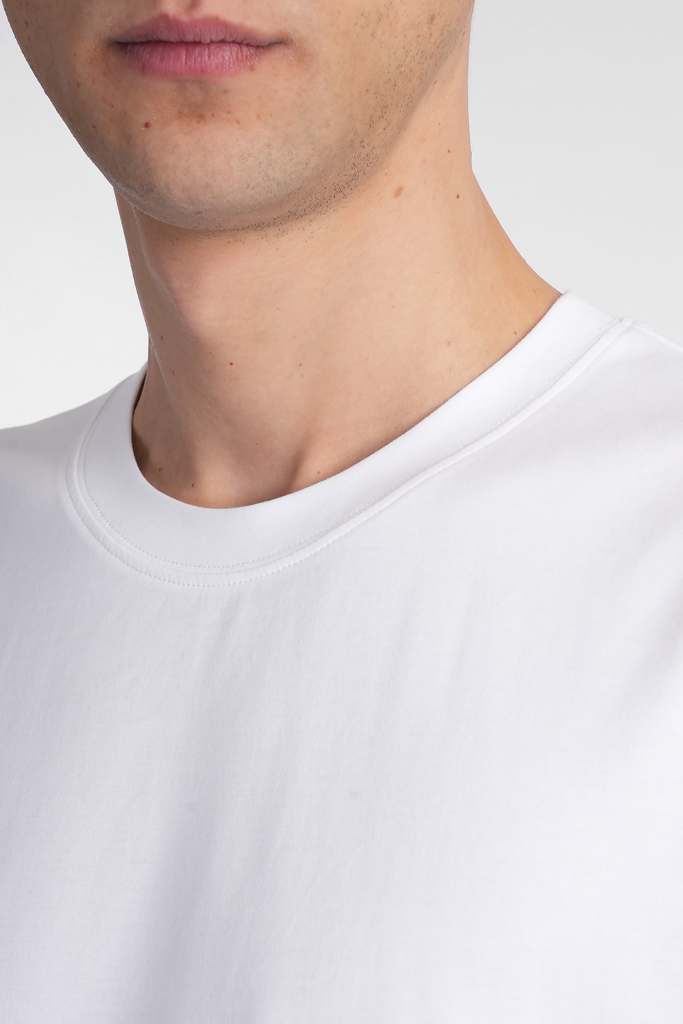 Attachment T-shirt In White Polyester In White