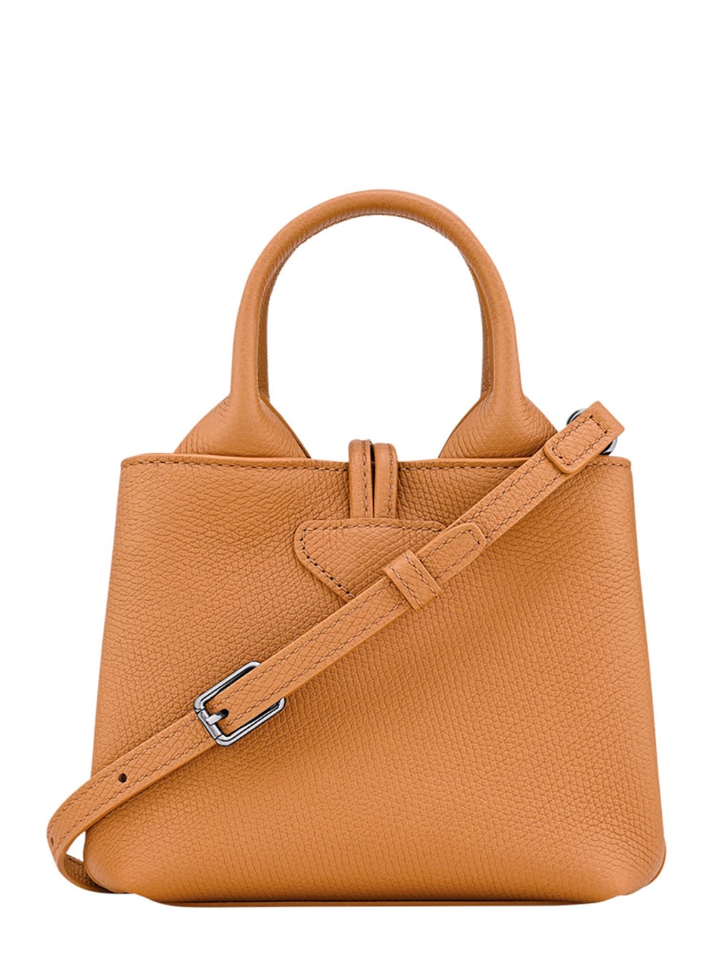 Longchamp 'le Roseau' Beige Handbag With Toggle Closure