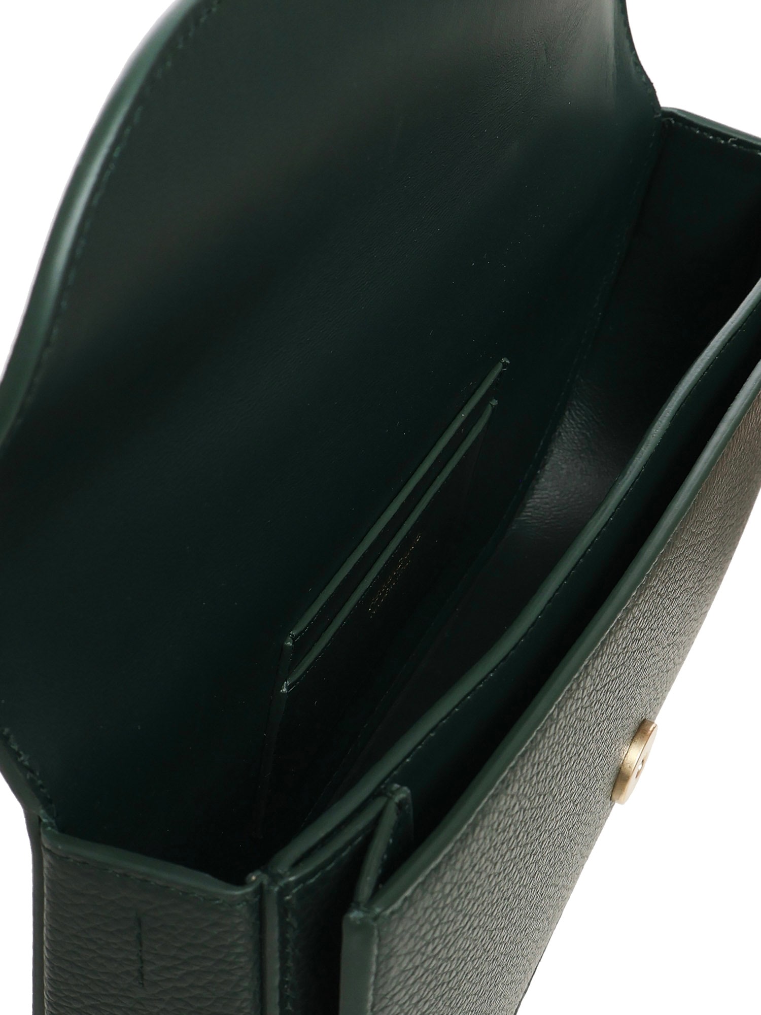 Ferragamo Double Gancini Mini Shoulder Bag In Green