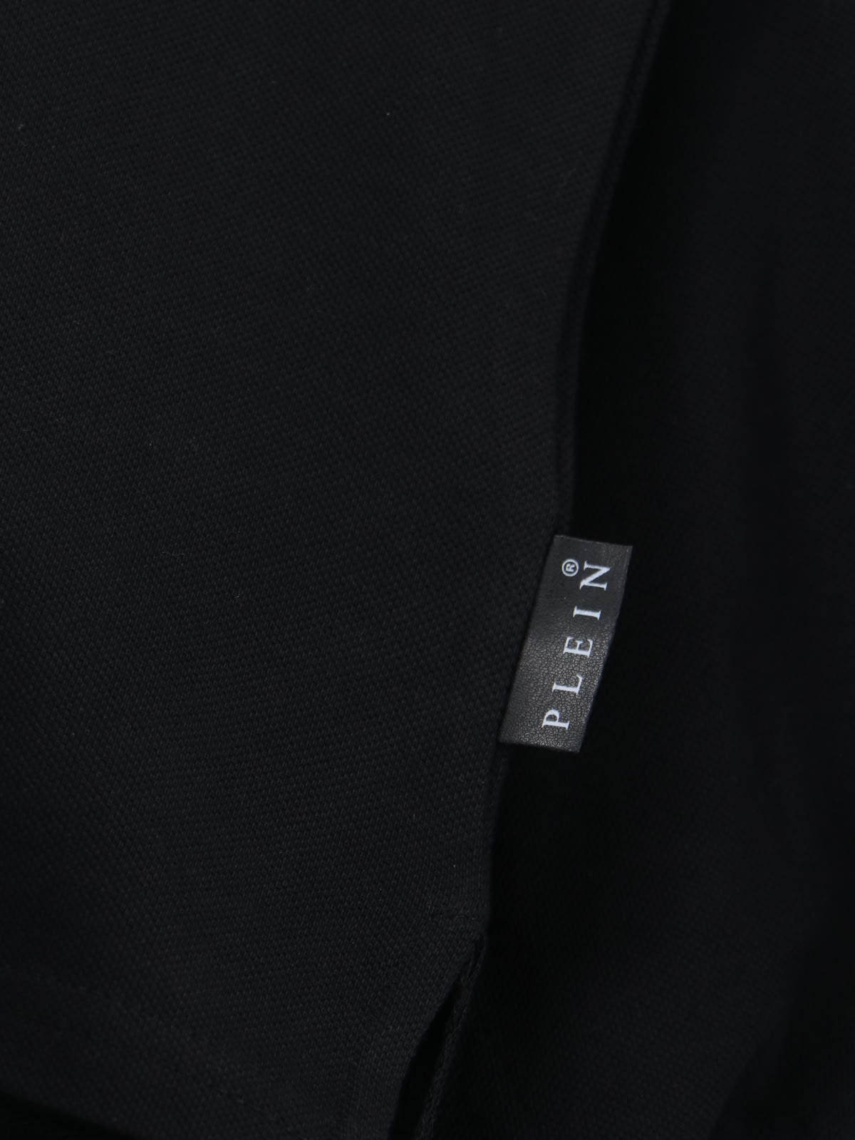 Shop Philipp Plein Logo Polo Shirt In Black