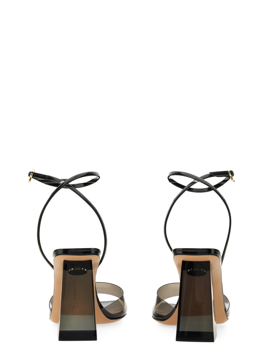 Shop Gianvito Rossi Cosmic Sandal 85 In Black