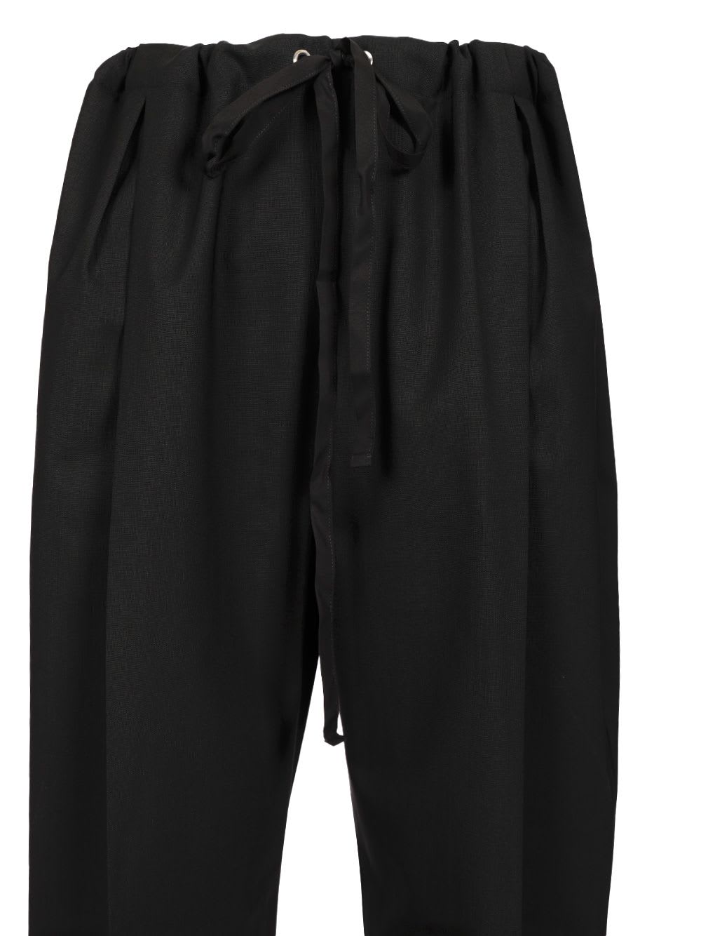 Khaite Black Trenton Trousers In Black