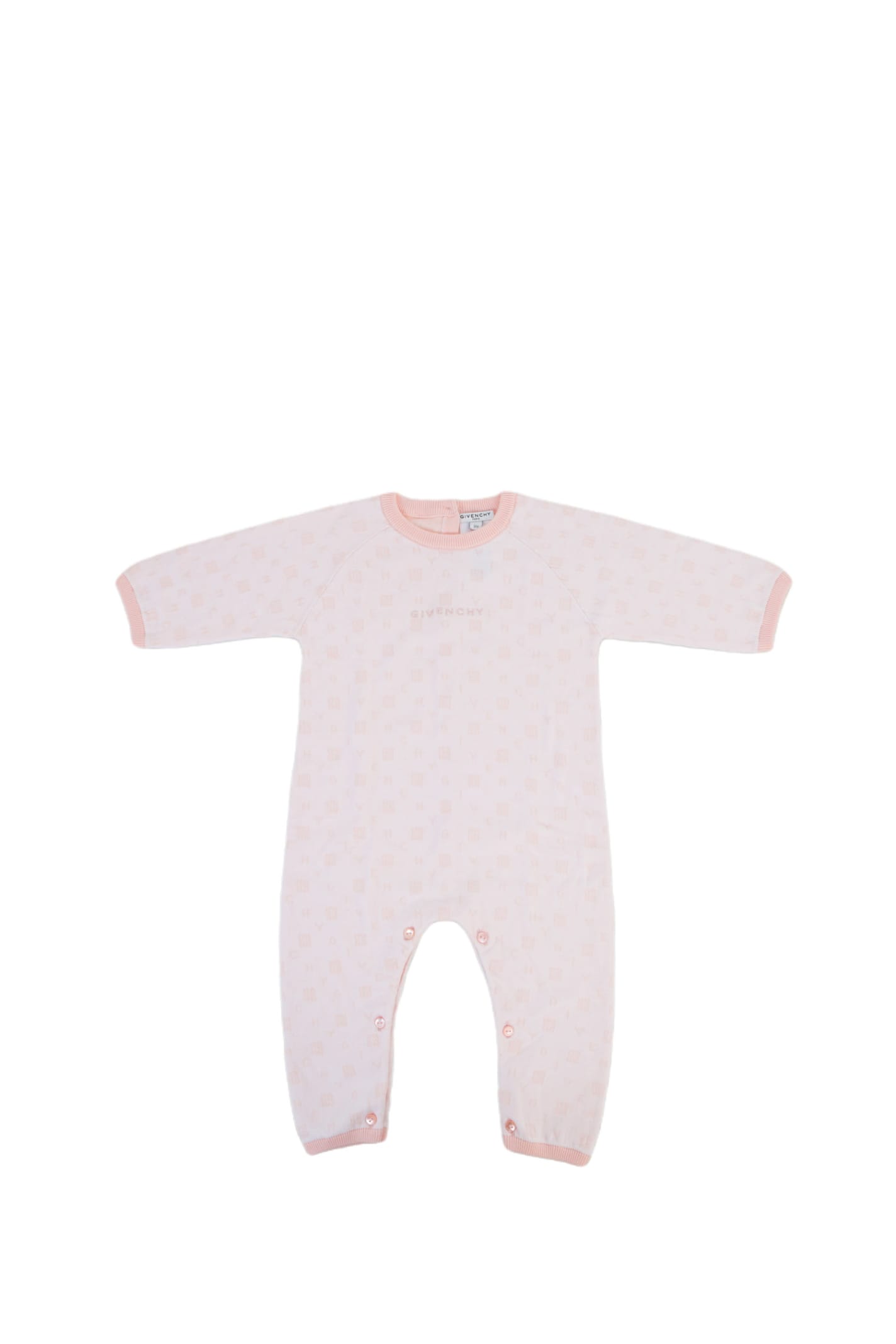 Givenchy Kids' Cotton Romper In Rose