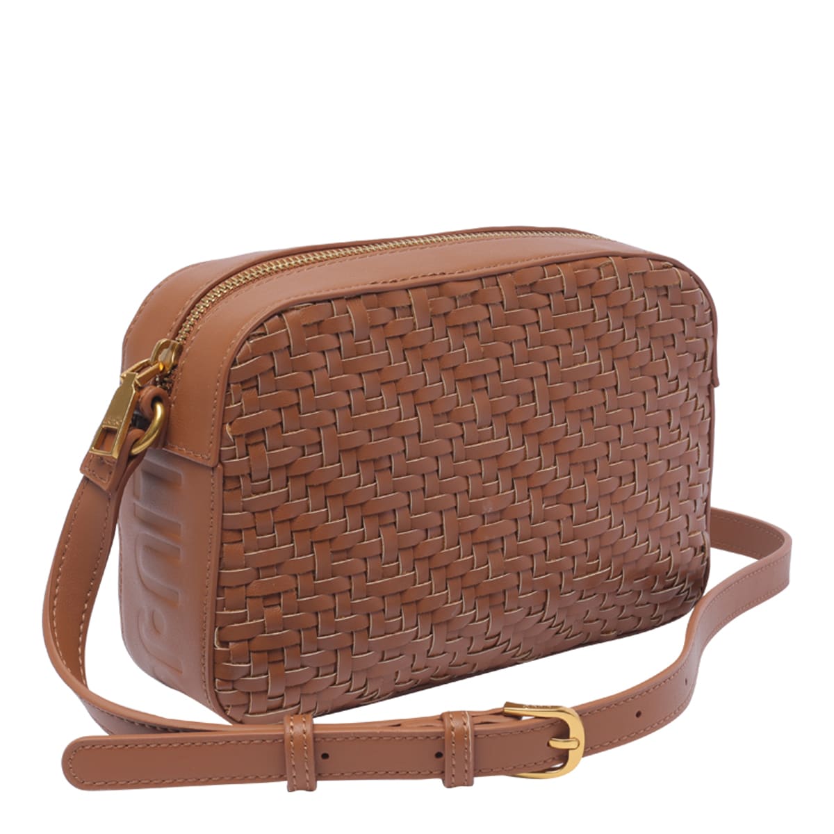 Shop Liu •jo Camera Bag In Brown