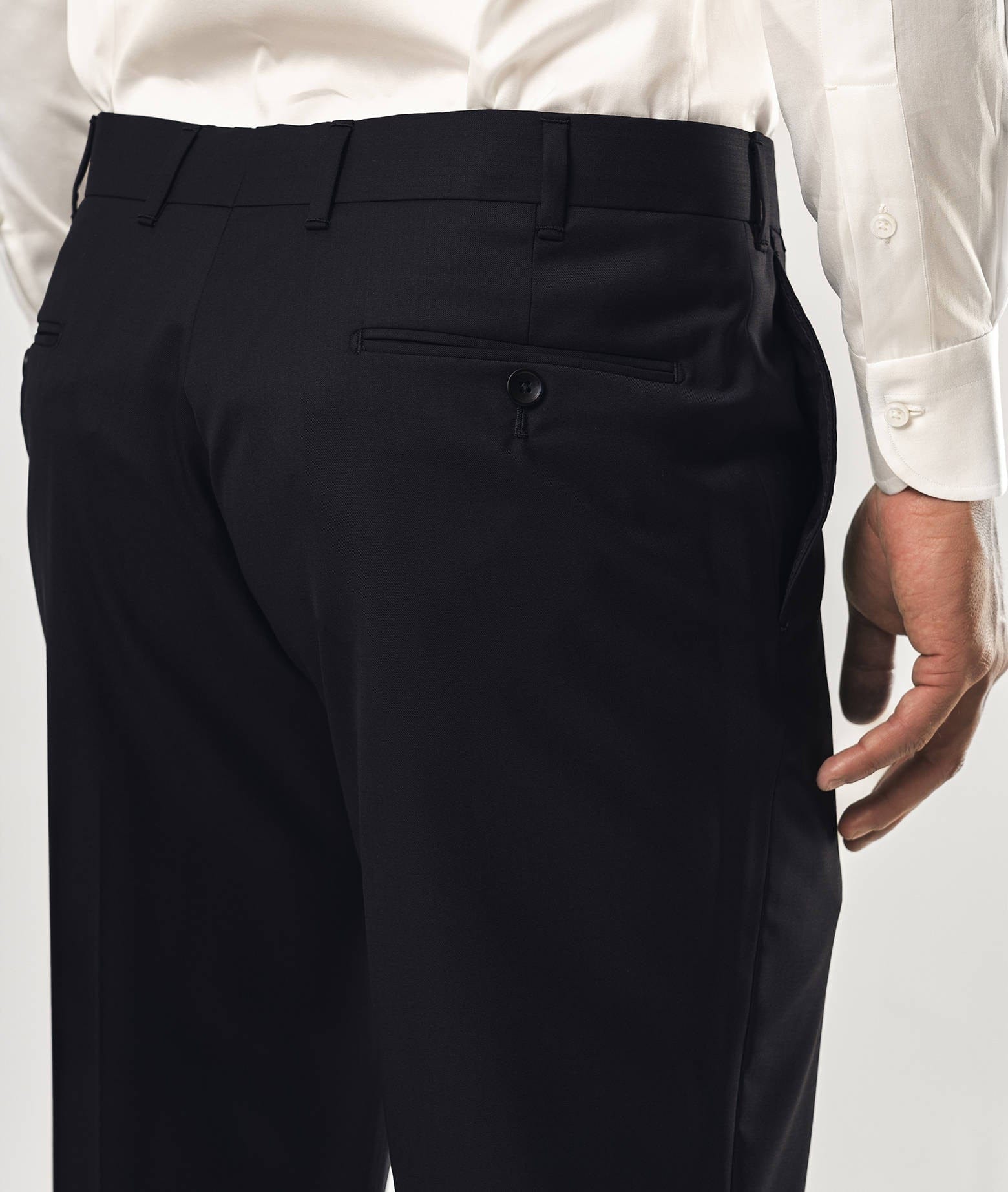 Shop Larusmiani Trousers Casablanca Pants In Midnightblue