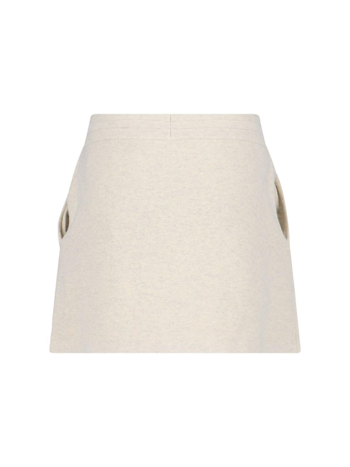 Shop Marant Etoile Sports Mini Skirt In Grey