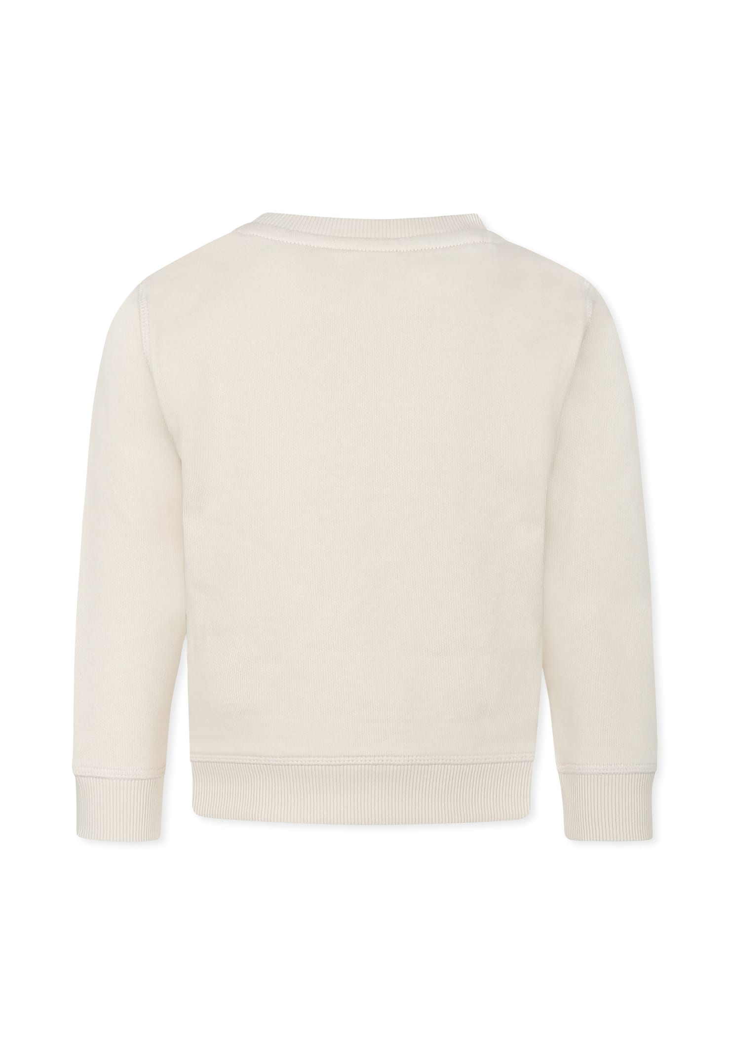 Hugo Boss Beige Sweatshirt For Girl With Logo In Beige