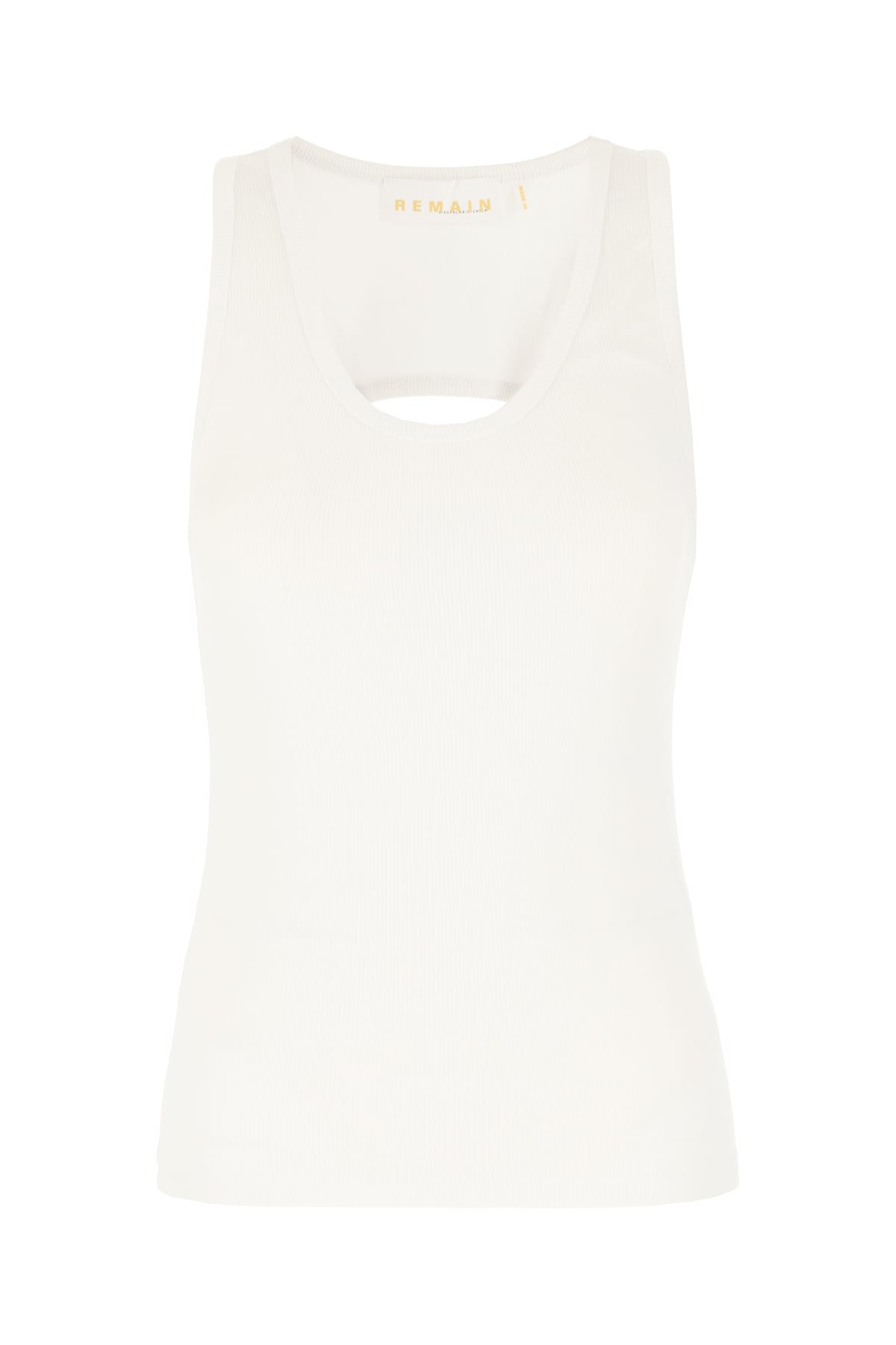 Shop Remain Birger Christensen White Stretch Cotton Top In 110601