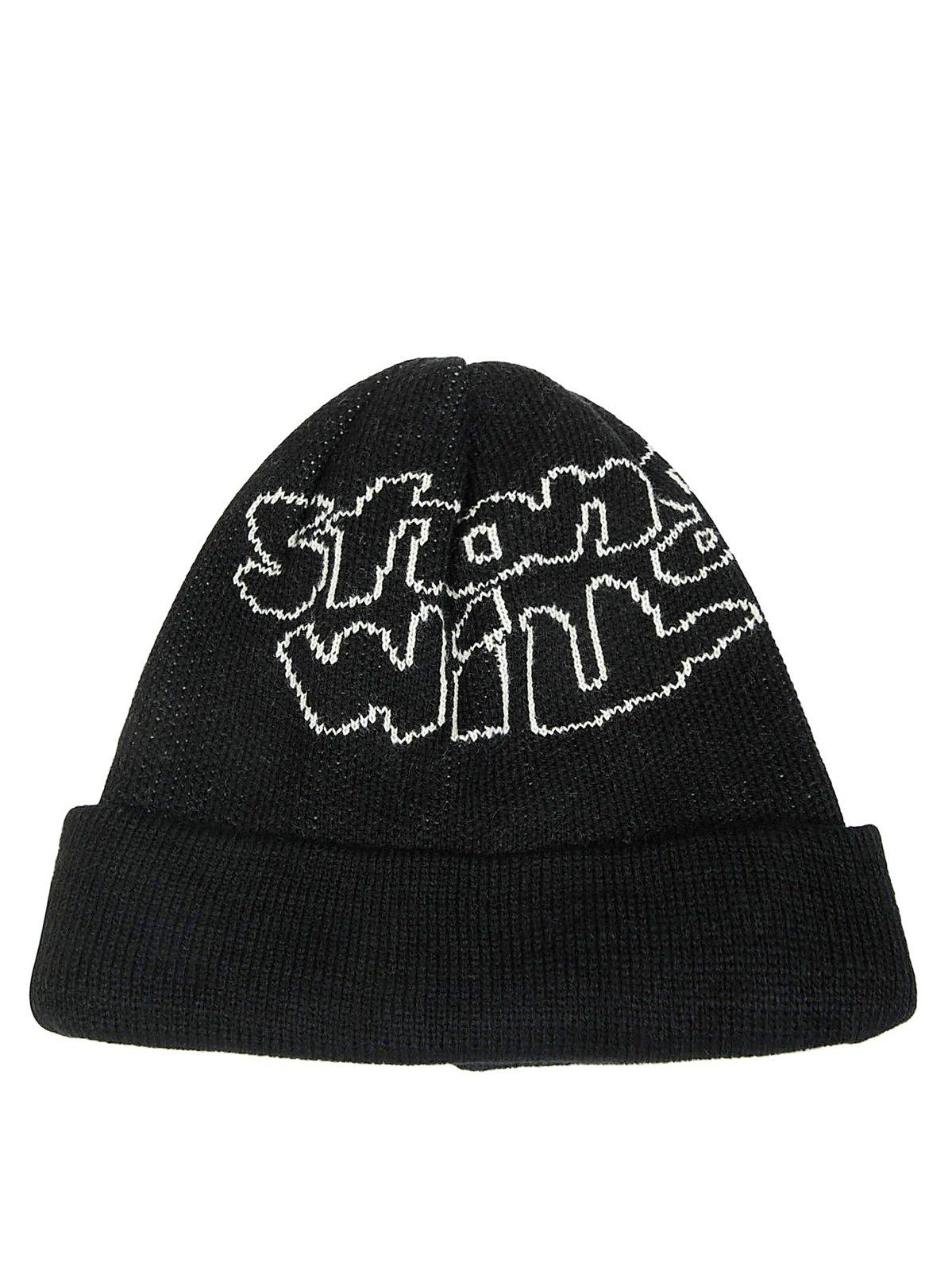 Logo Intarsia Knitted Beanie