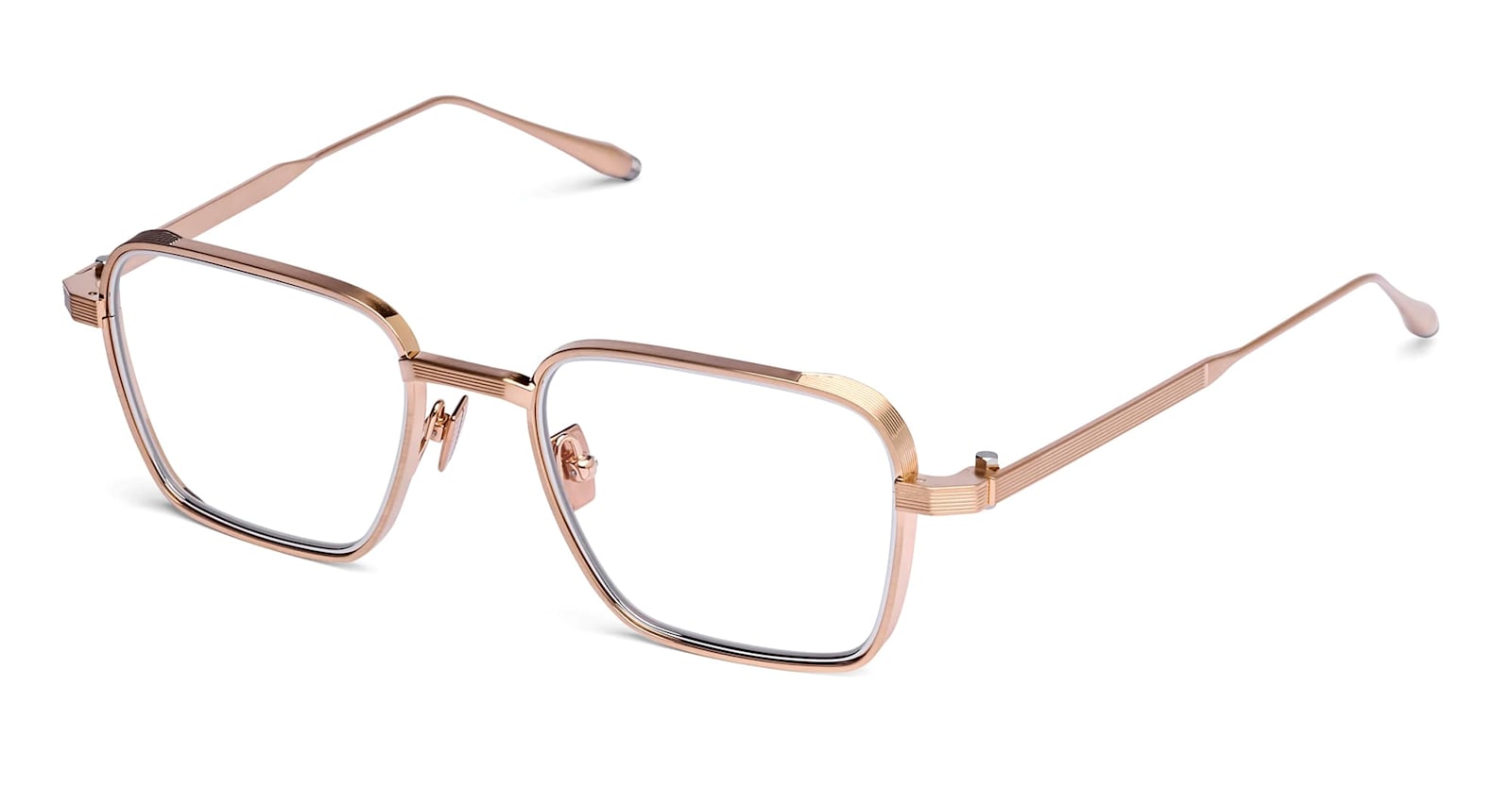 Akoni Giano - Brushed 12k Gold / Silver Rx Glasses In Gold