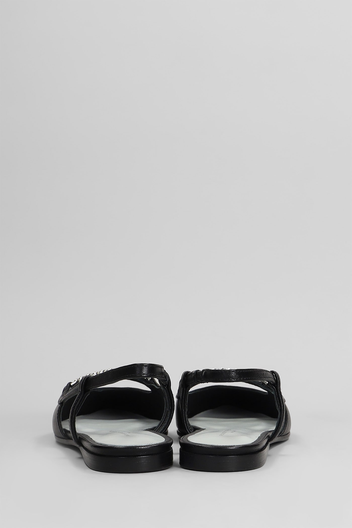 Roberto Festa Floras Ballet Flats In Black Leather In Black