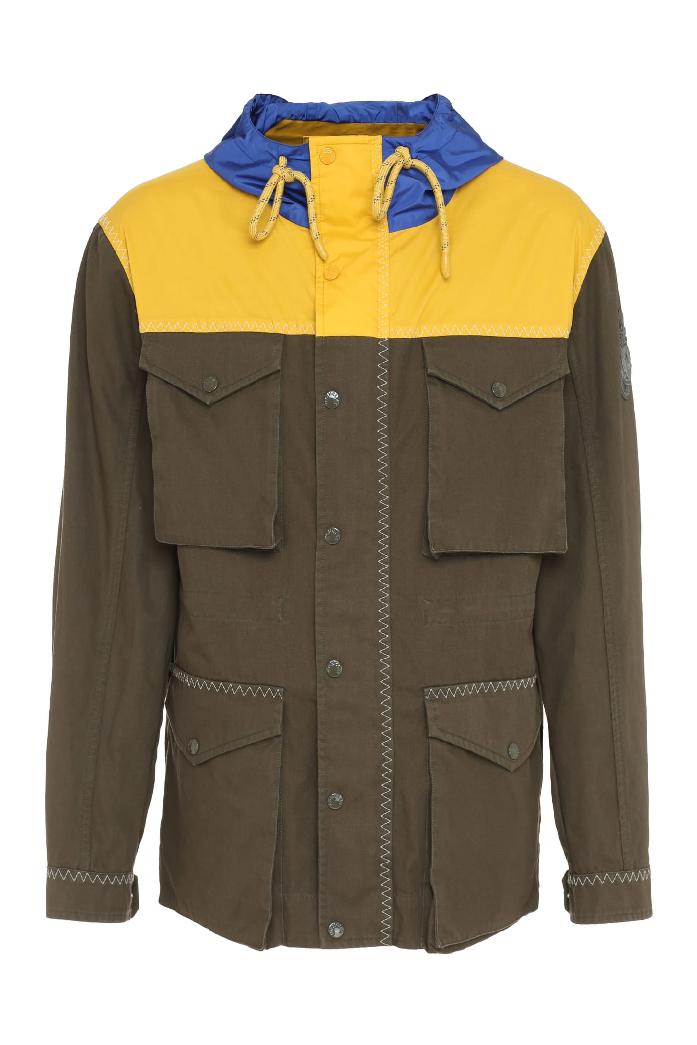 Shop Moncler Genius 1 Moncler Jw Anderson - Leyton Multi-pocket Cotton Jacket In Green