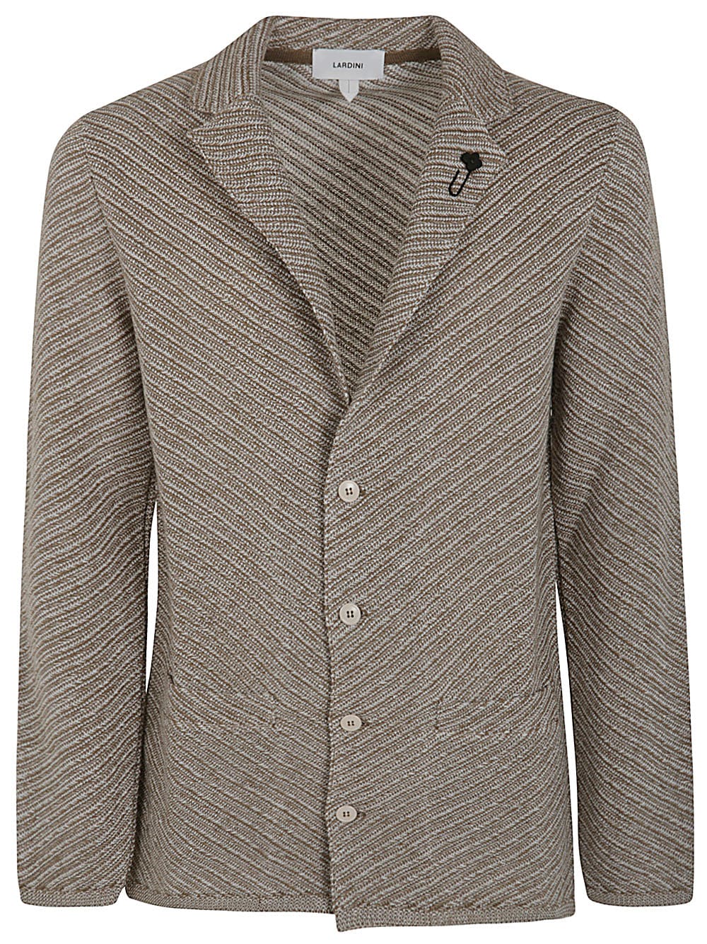 Shop Lardini Knitted Jacket In Bc Multi