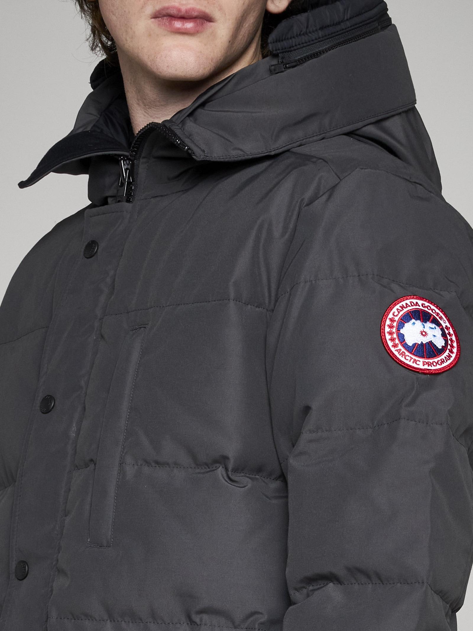 Shop Canada Goose Carson Nylon And Cotton Parka In Graphite