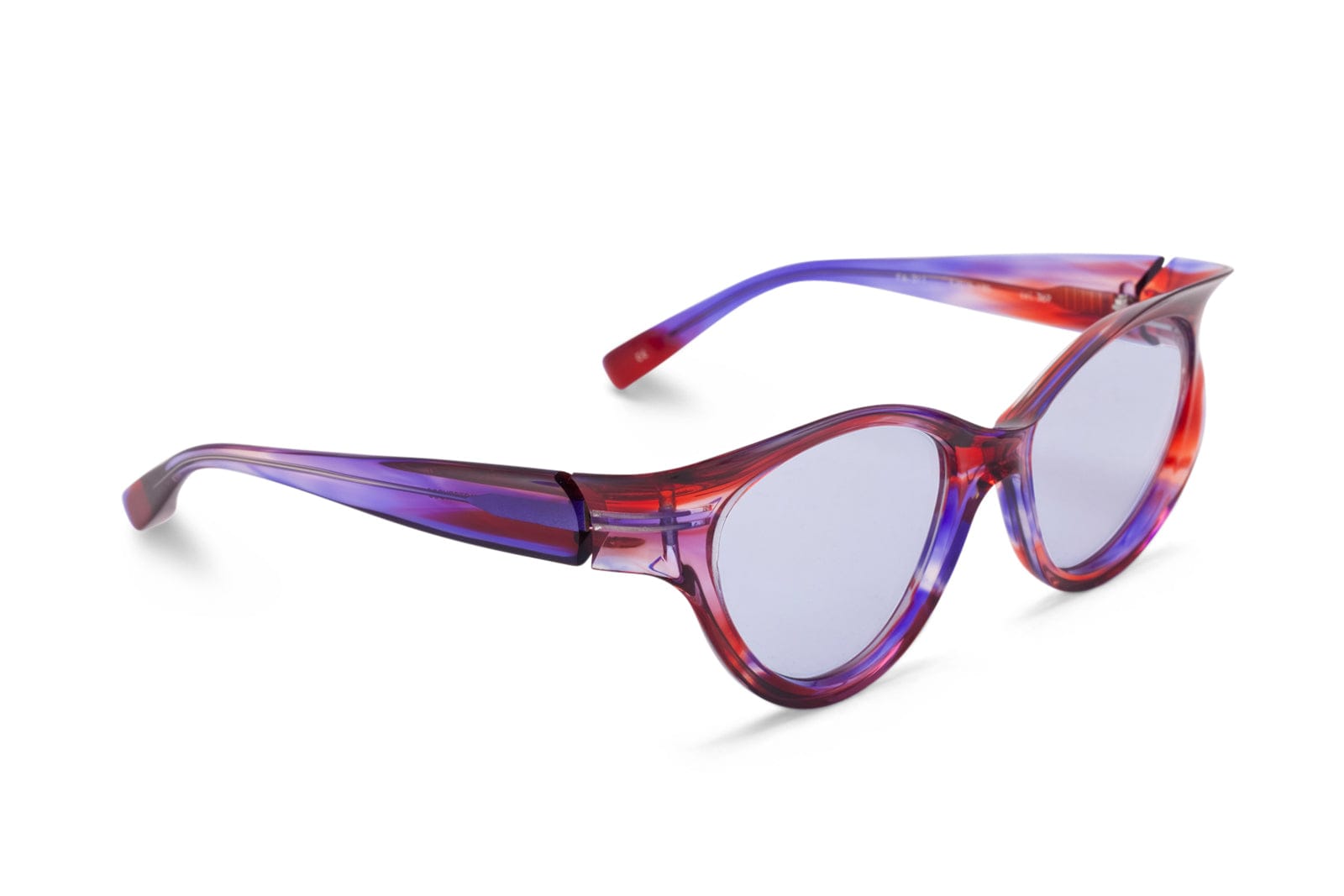 Shop Factory900 Fa 311-369 Sunglasses In Mottled Red/purple