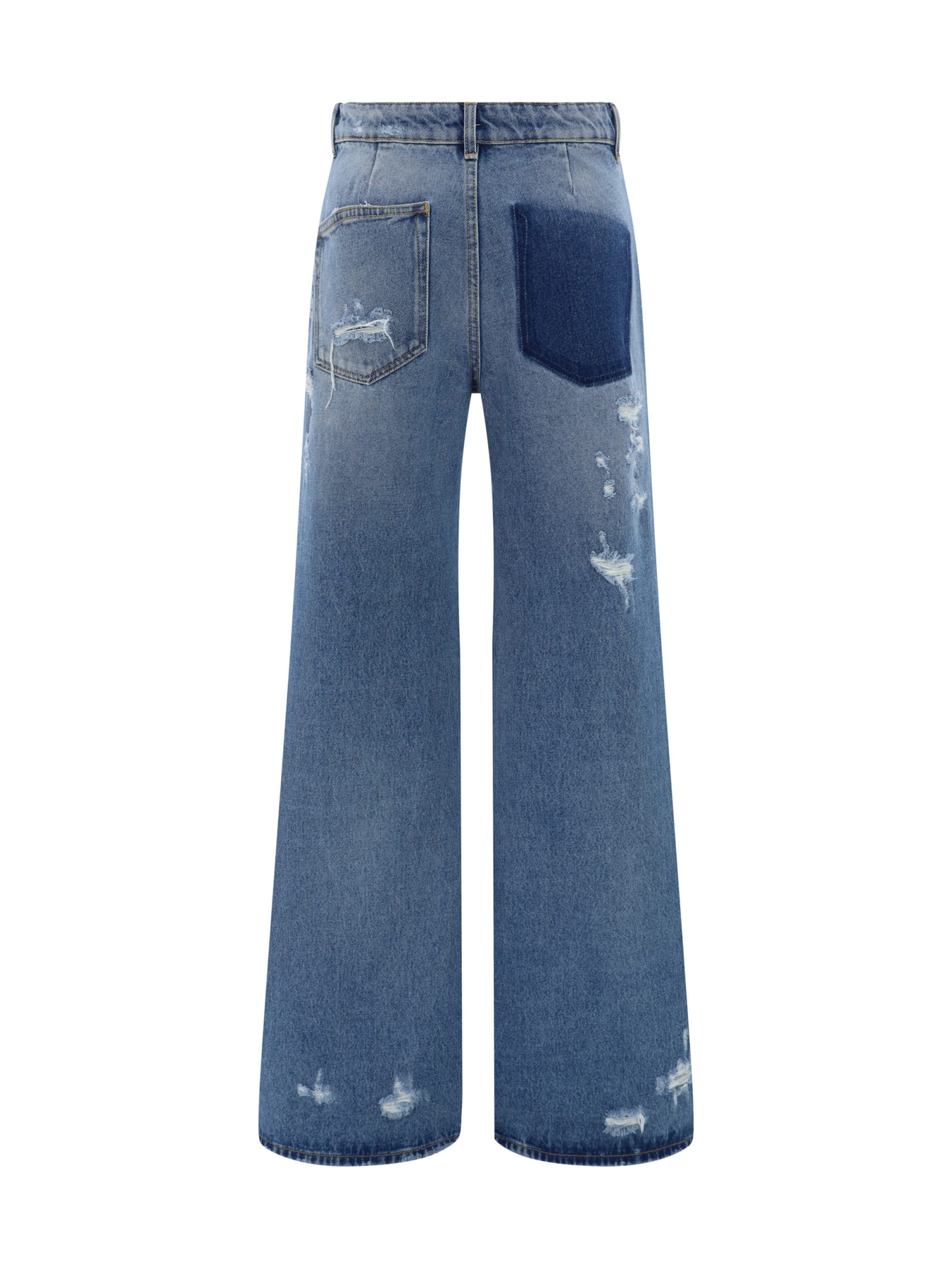 Shop Rabanne Jeans In Denim Blue