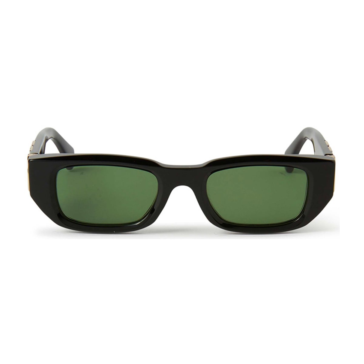 Shop Off-white Oeri124 Fillmore 1055 Black Green Sunglasses In Nero