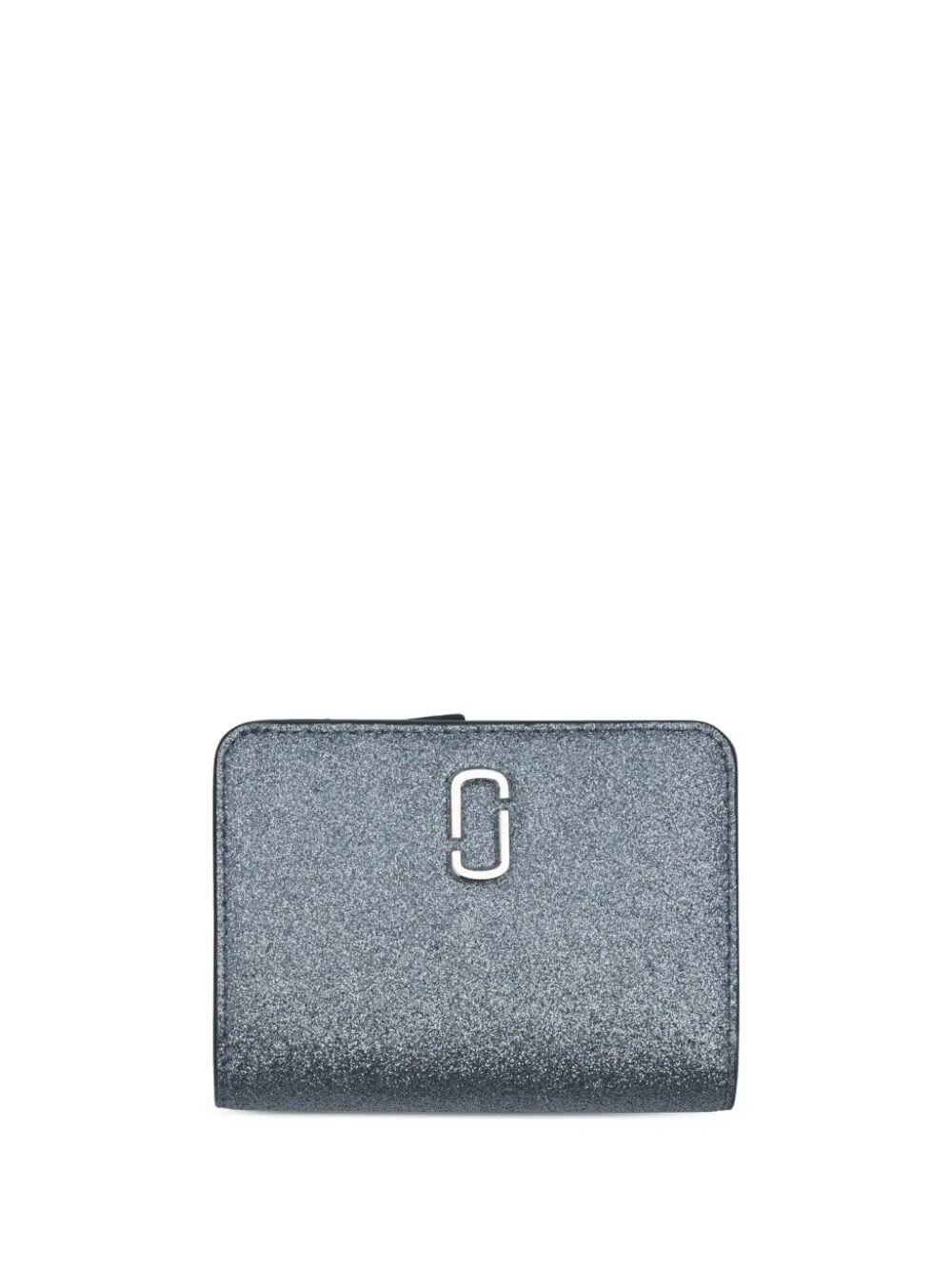 Marc Jacobs The Mini Compact Wallet In Silver