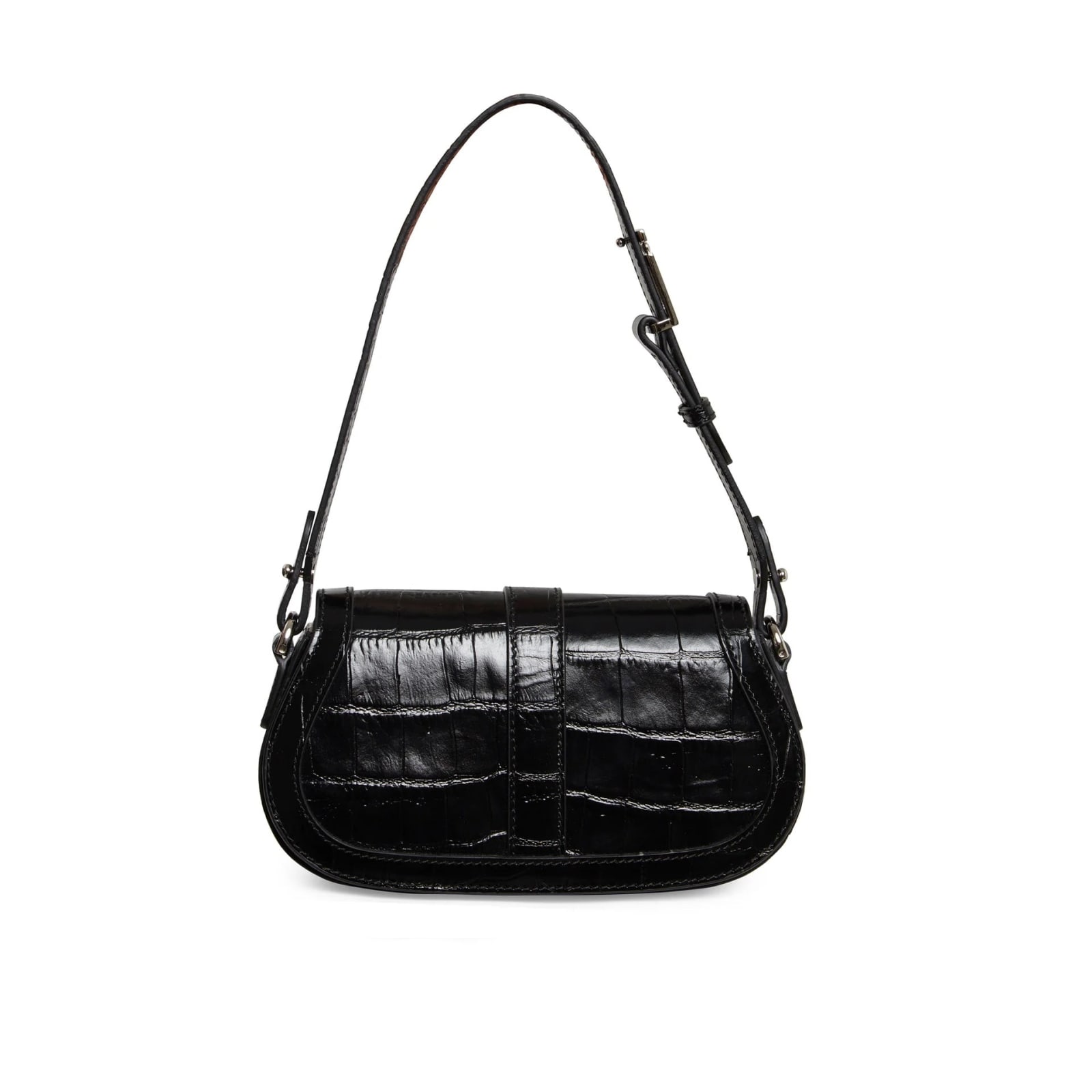 Shop Versace Greca Goddess Bag In Black