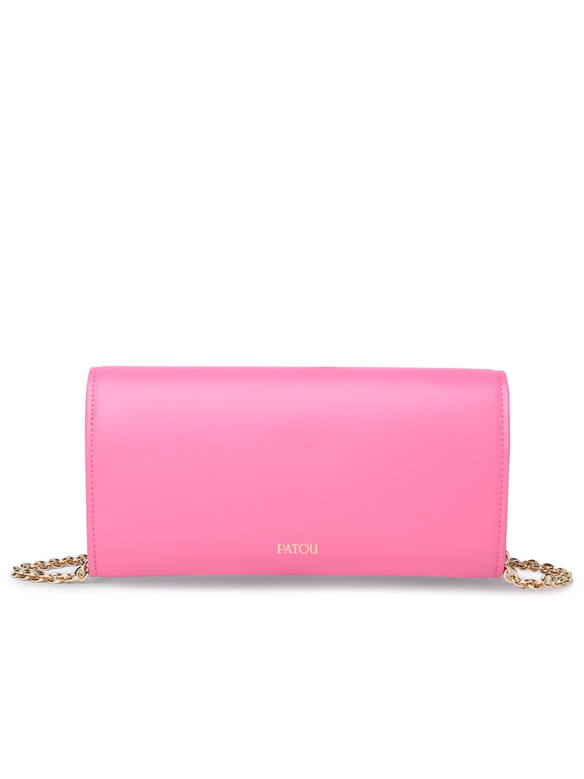Shop Patou Jp Pink Leather Crossbody Bag