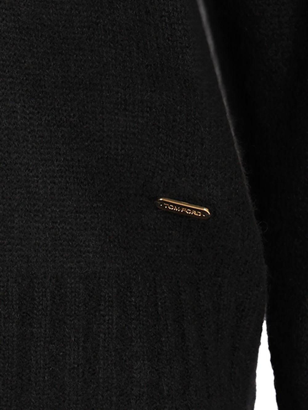 Tom Ford Cashmere And Silk Polo Shirt In Black