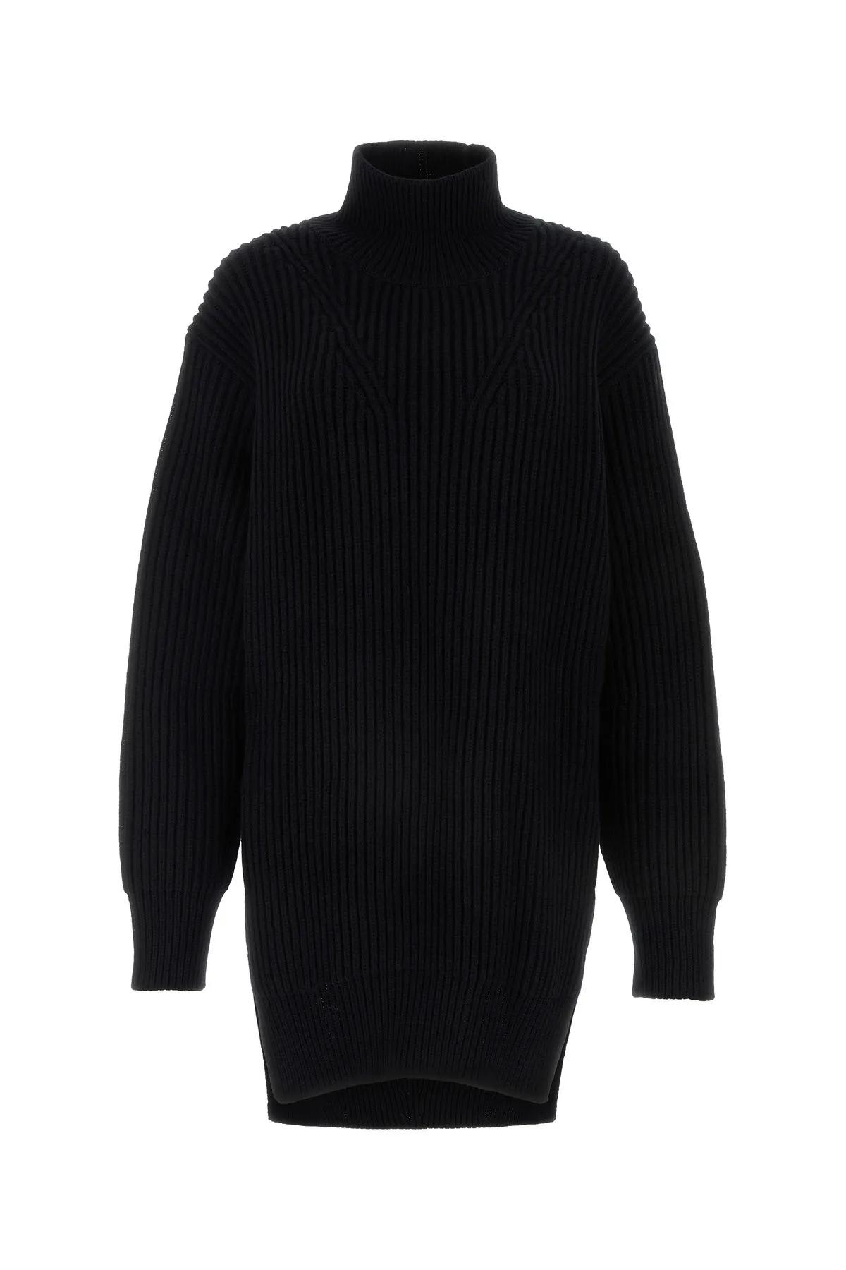 Black Wool Oversize Sweater